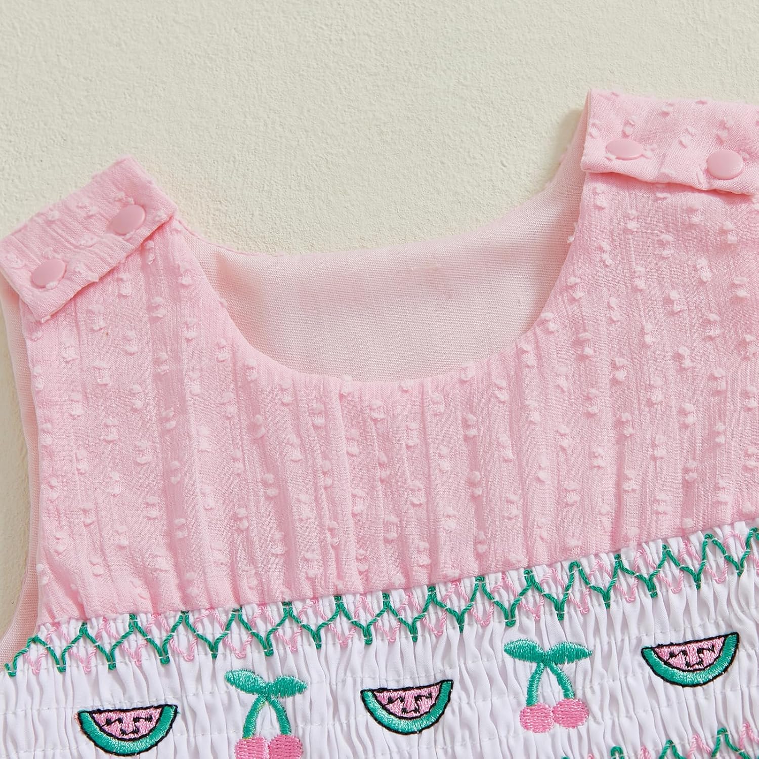 Fun Ruffle Sleeveless Romper Dress for Baby Girls