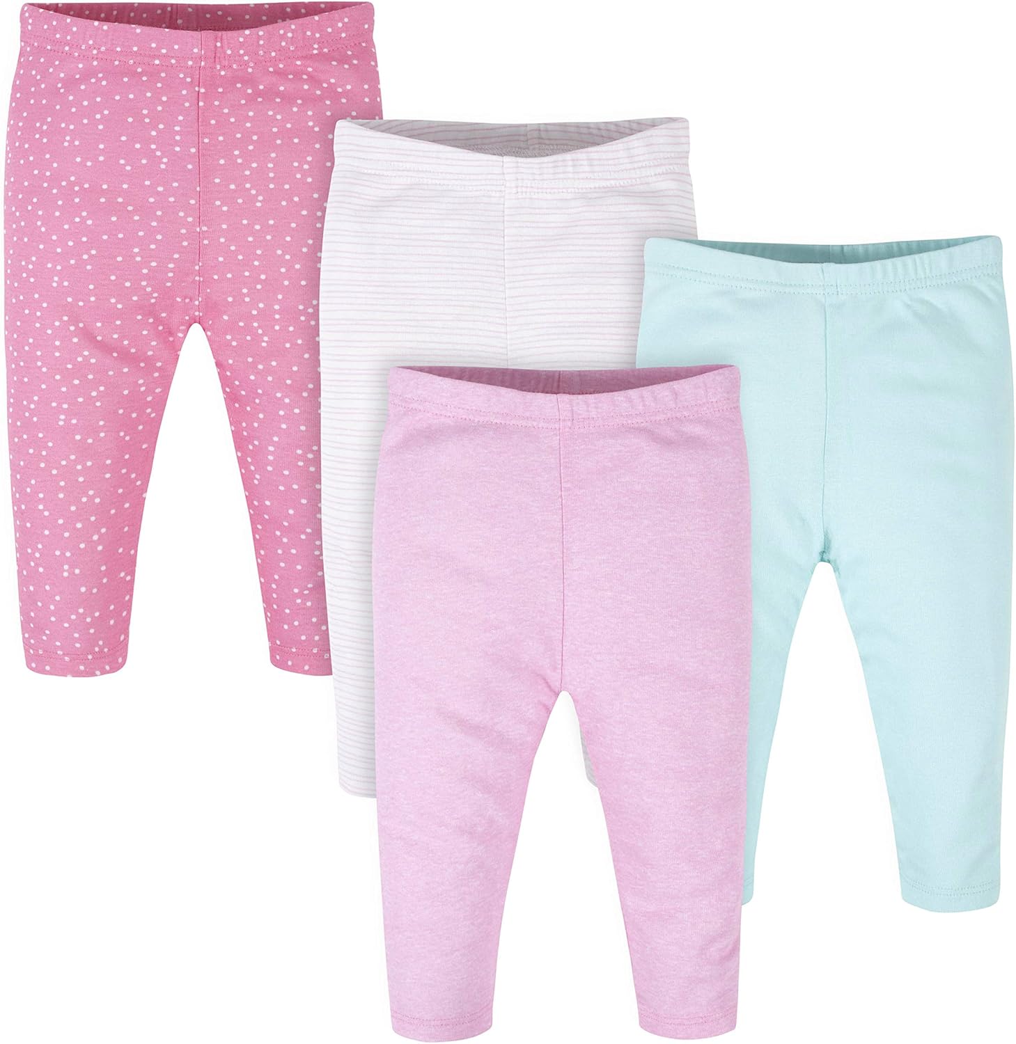 Onesies Brand Baby Girls 4 Pack Cuffed Pants Mix Match