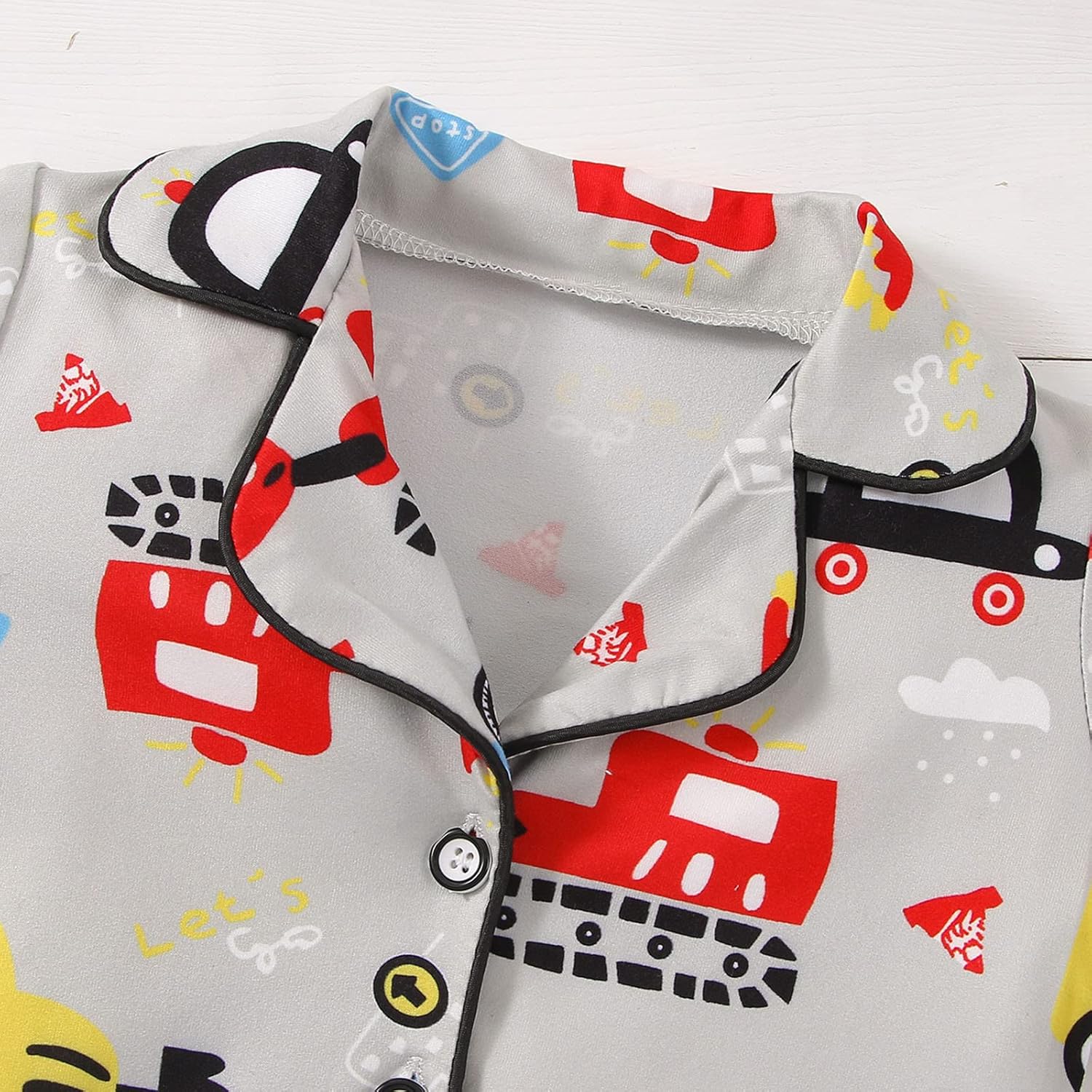 Soft Machine Washable Dinosaur Pajamas for Toddlers Kids