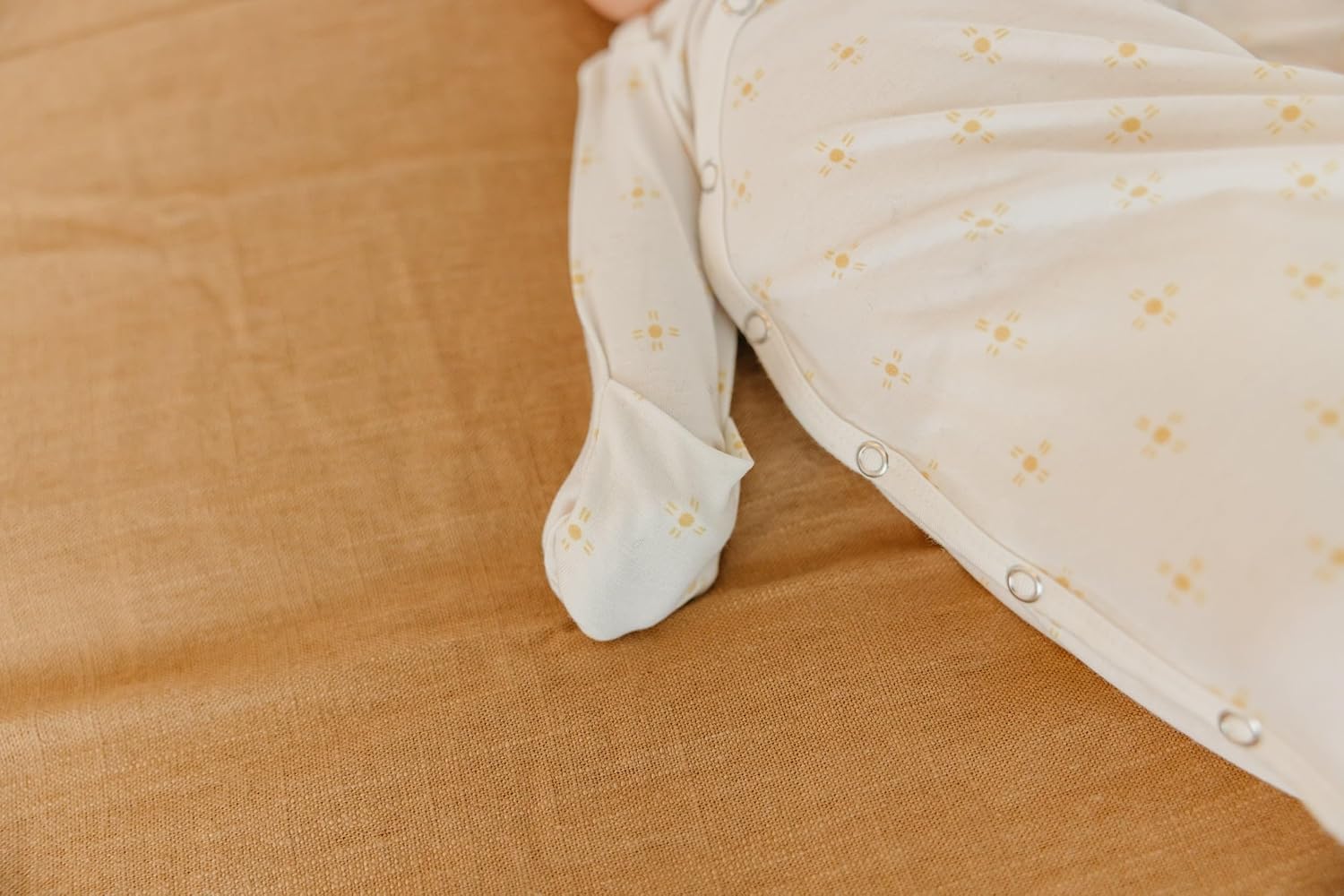 Copper Pearl Knotted Newborn Gown - Stretchy Sleep