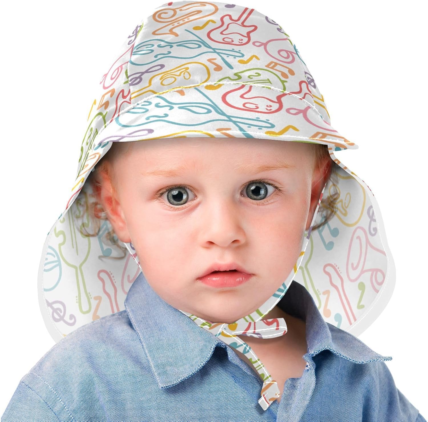 Perfect Summer Look Adjustable Baby Toddler Sun Hat UV Protection