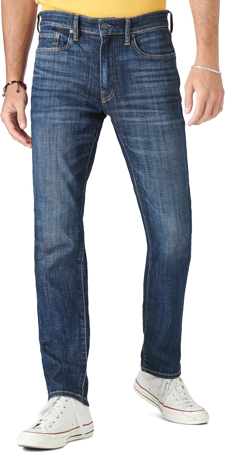 Lucky Brand Mens 410 Athletic Straight Coolmax Stretch Jean