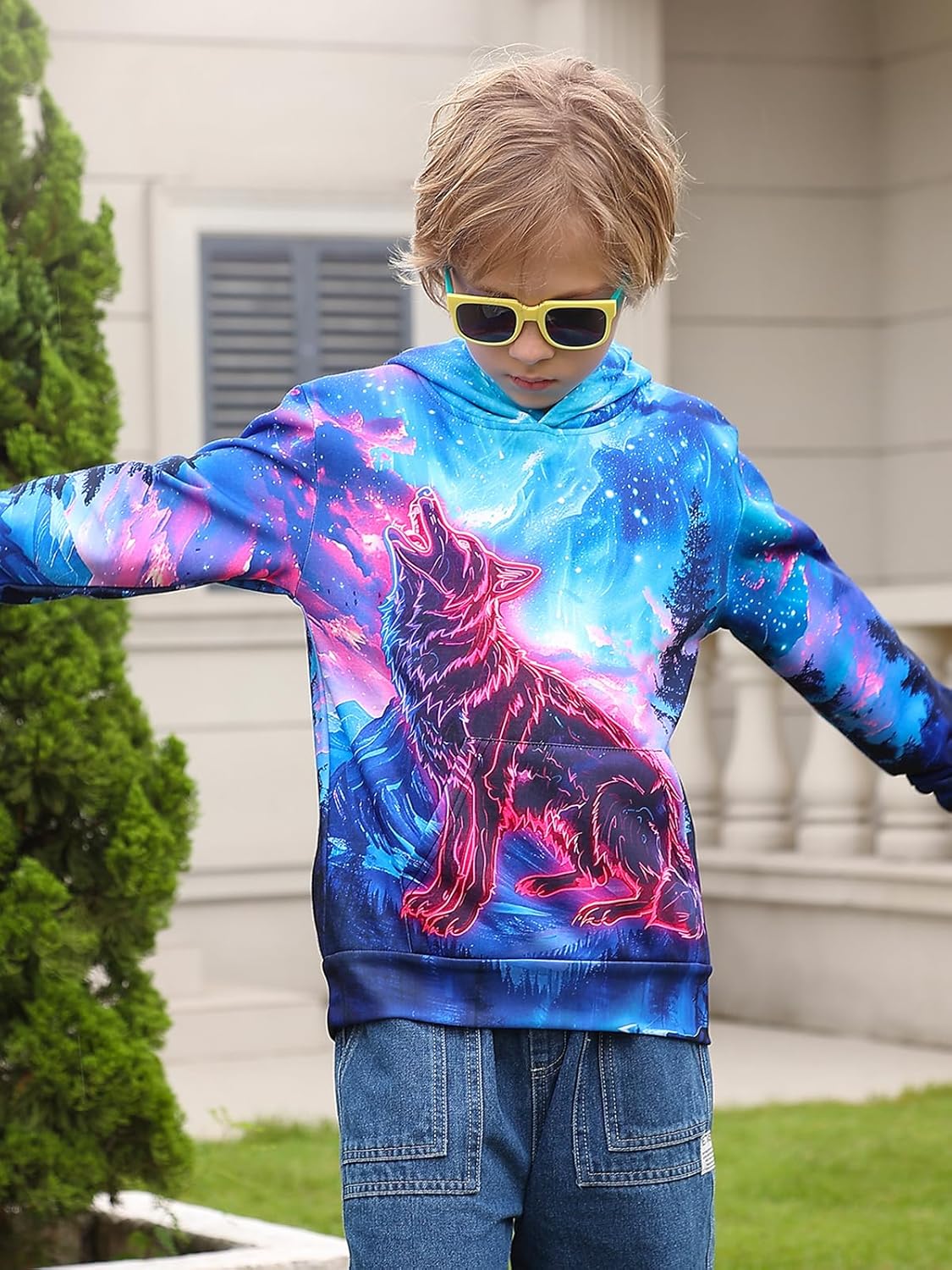 AIDEAONE Boys Girls Fleece Hoodies