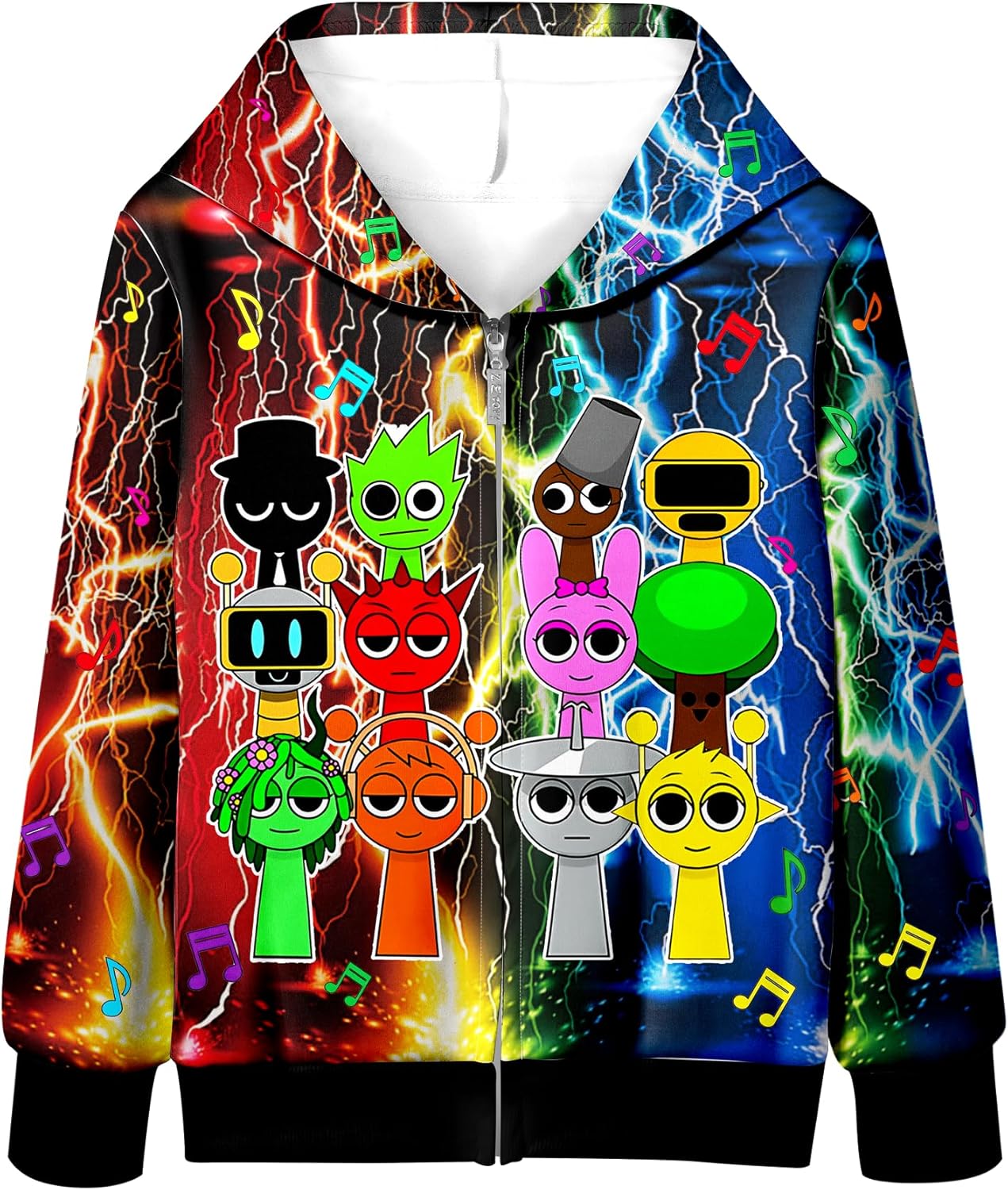 KindGirls 5-10 Years Boys Music Game Hoodie