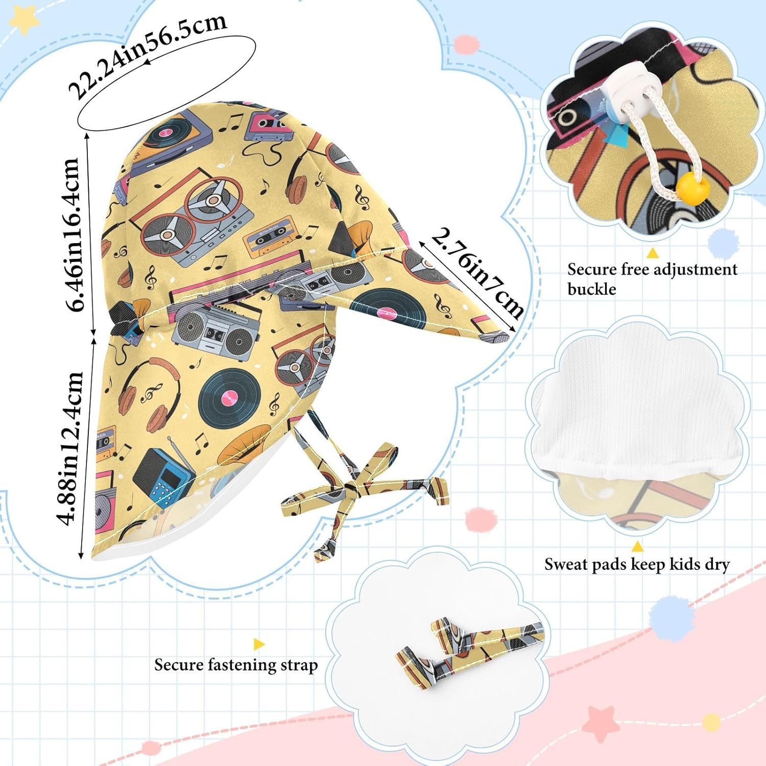WIFIU Baby Sun Hat for Music Instrument Players Toddler Essential