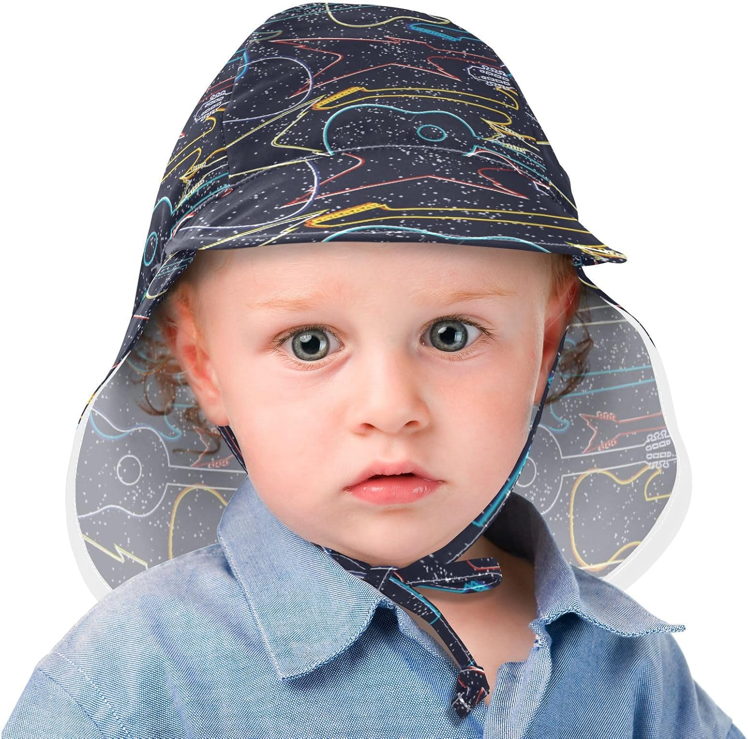 Adjustable Toddler Bucket Hat Electric Guitar