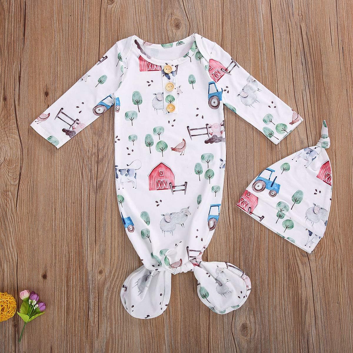 Adorable Organic Cotton Baby Gown