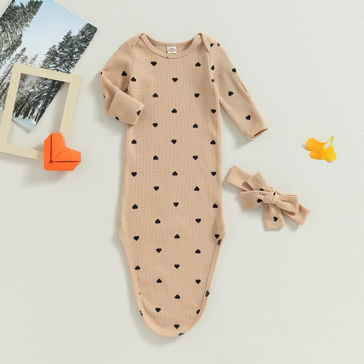 Knotted Gown Night Sack for Baby Girls