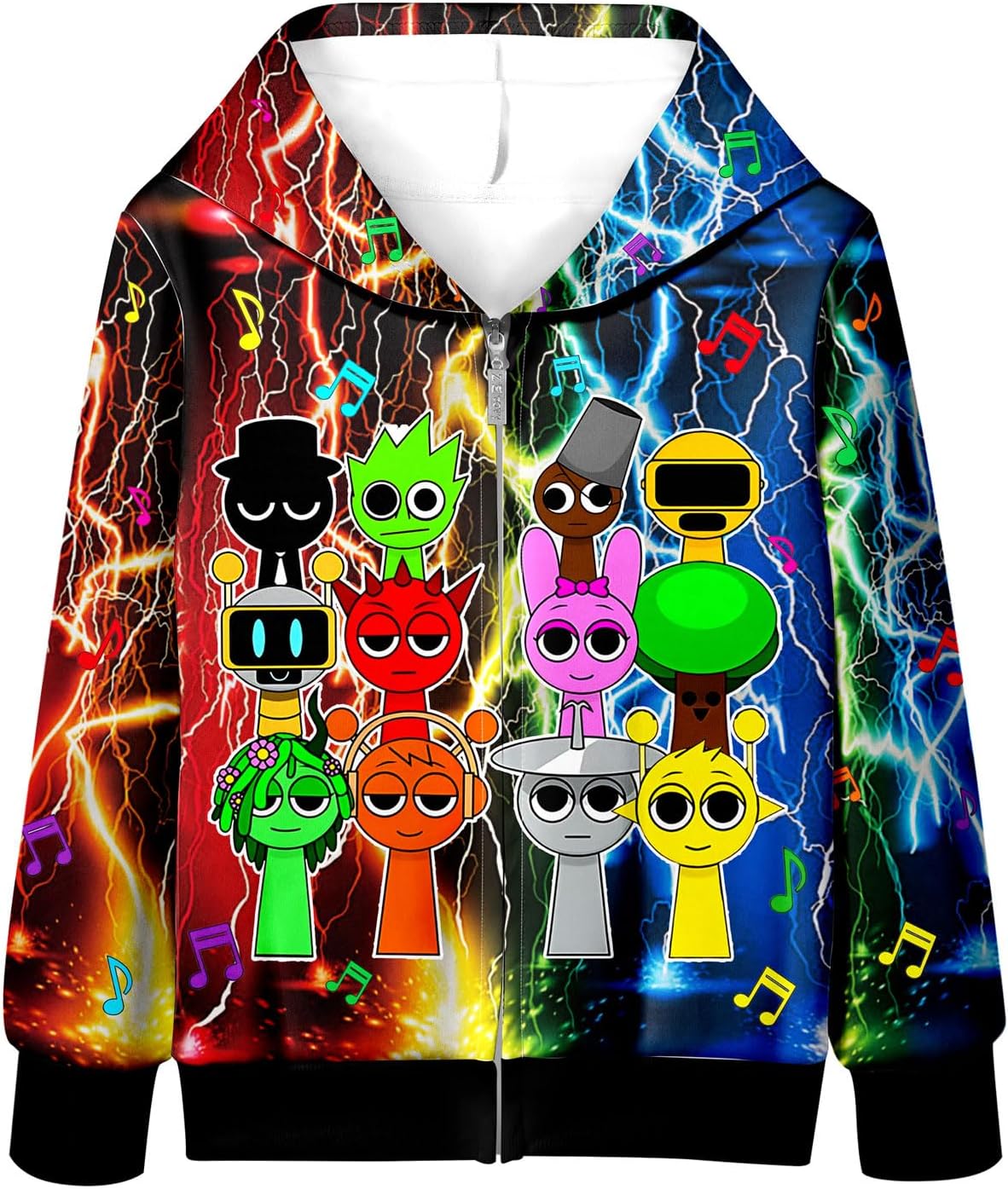 KindGirls 5-10 Years Boys Music Game Hoodie