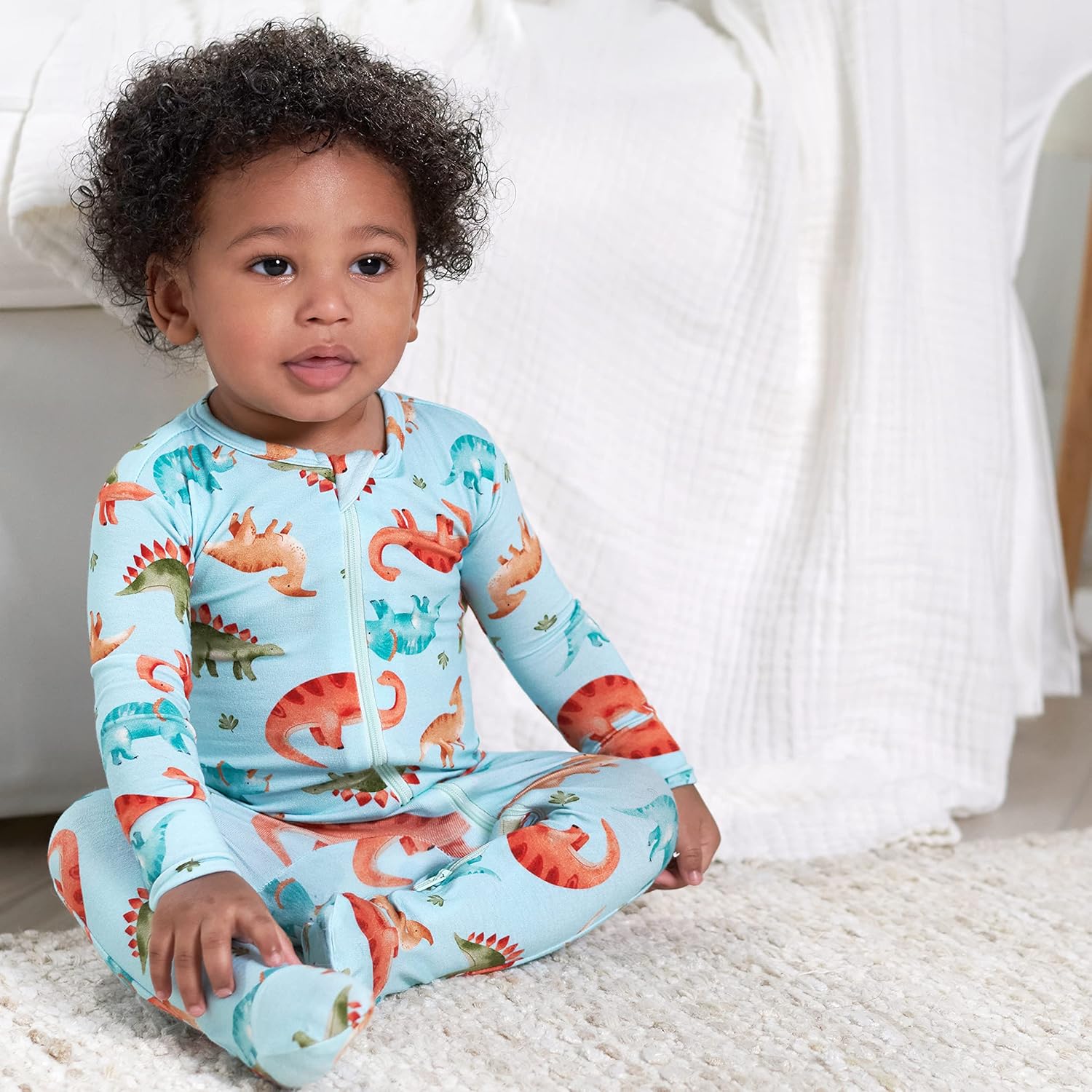 Gerber Baby Girls Toddler Viscose Footed Pajamas 1