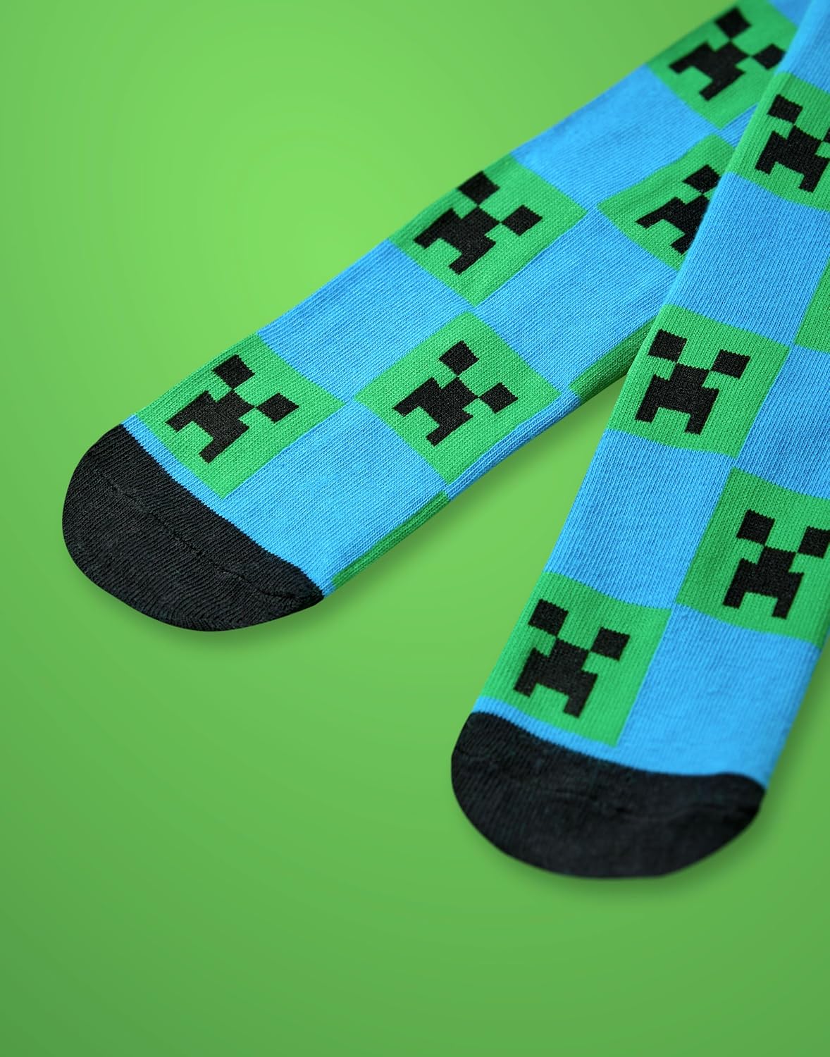 Minecraft Boys Socks Set Creeper TNT Print Fun