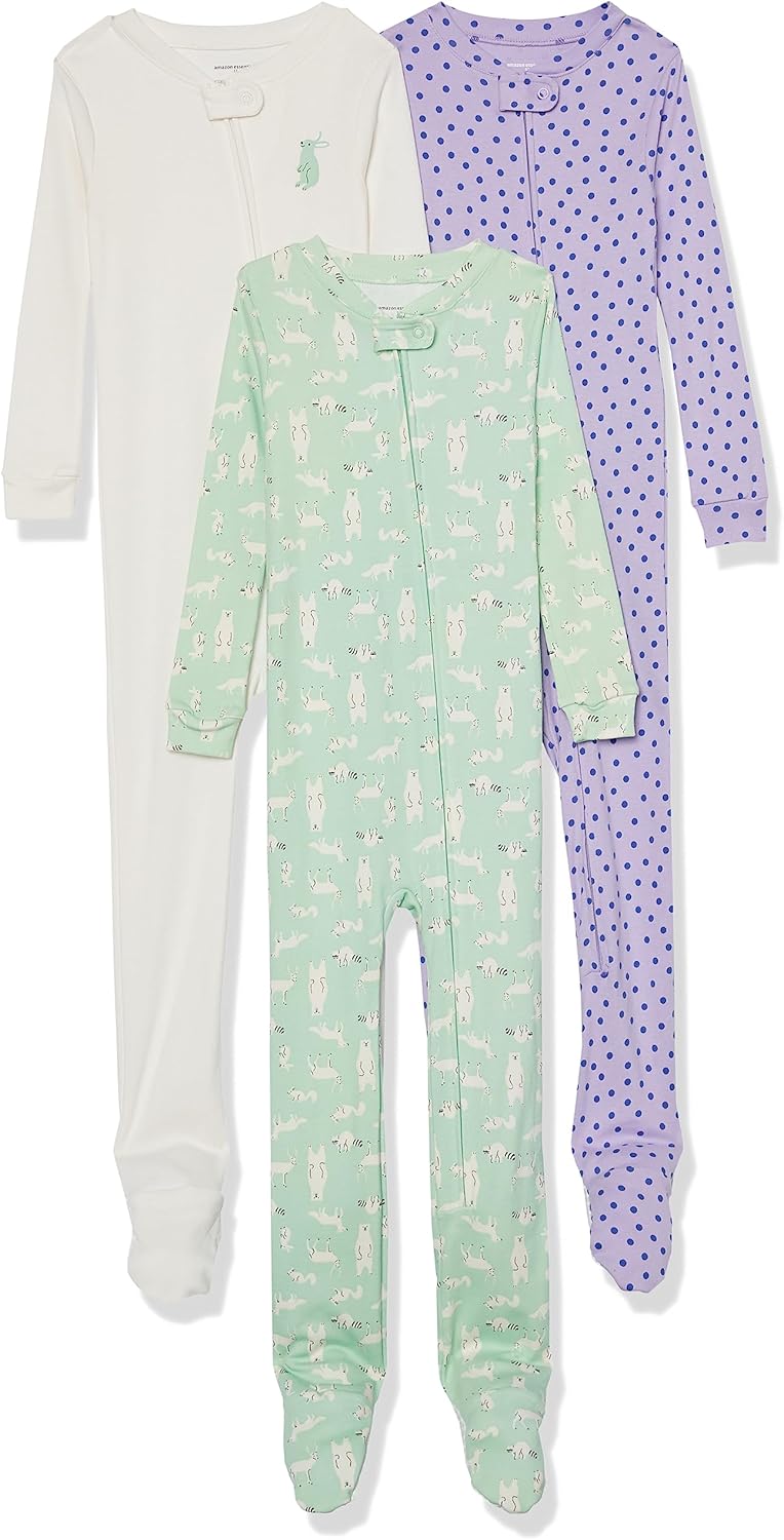 Amazon Essentials Unisex Toddlers Babies Cotton Pajamas