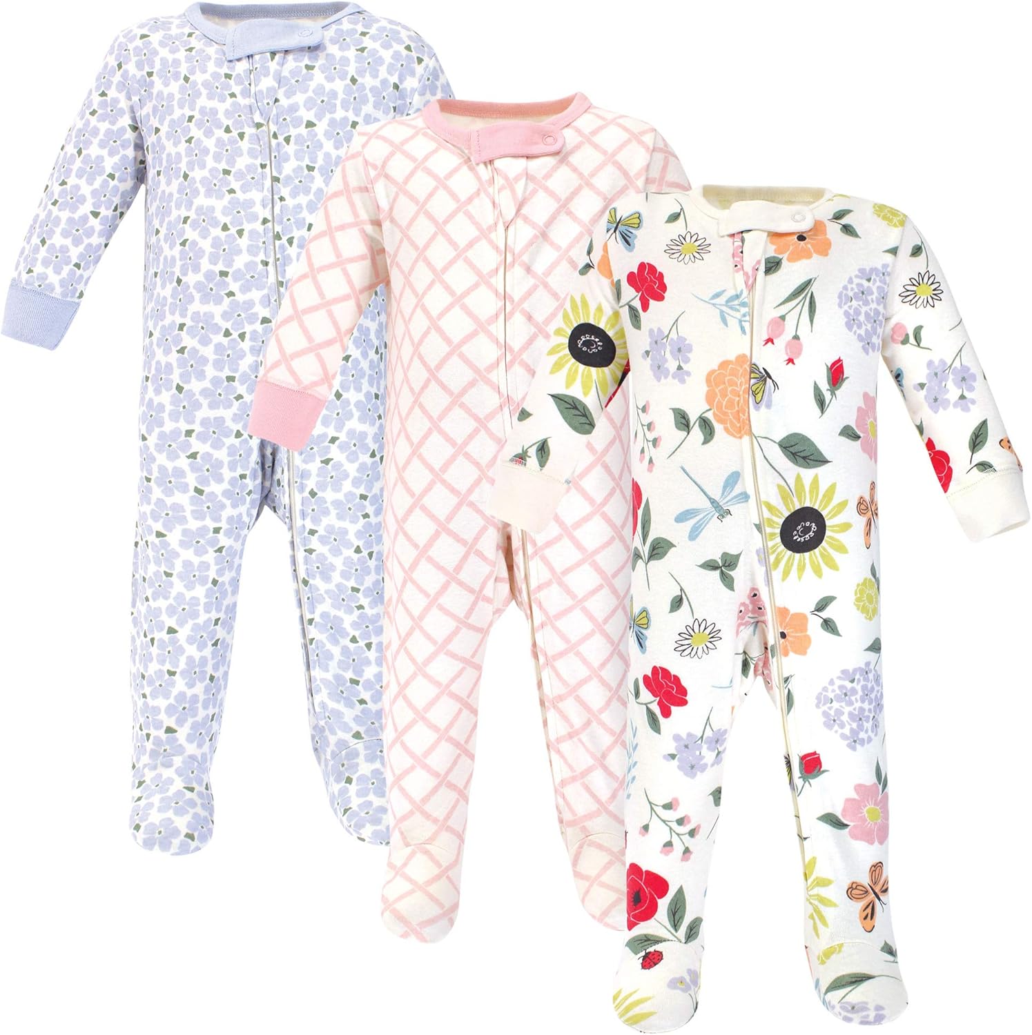 Touched by Nature Baby Girls Organic Cotton Sleep and Play