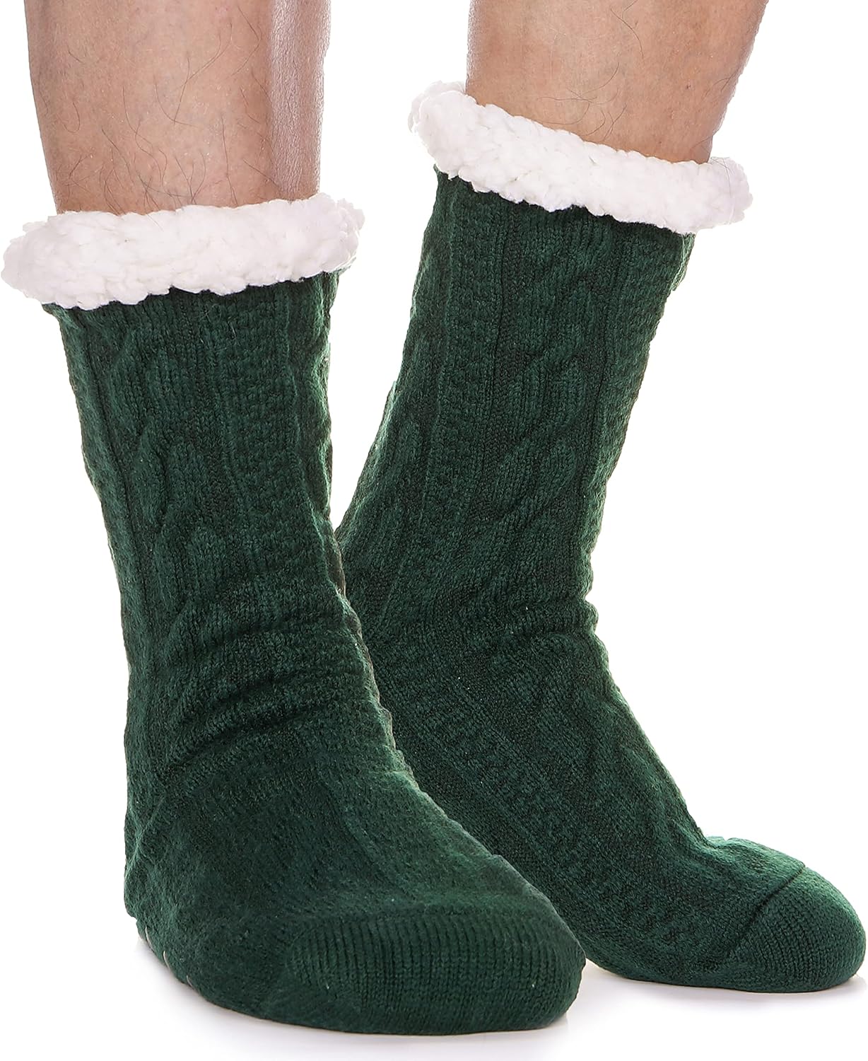 EBMORE Mens Cozy Fuzzy Slipper Socks