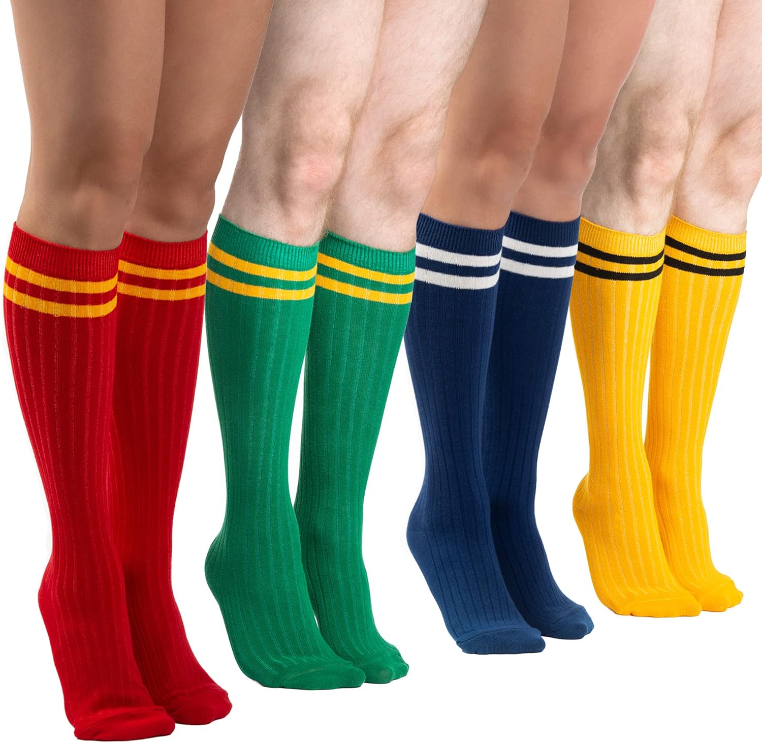 Supportive Cotton Knee Socks for Men Women