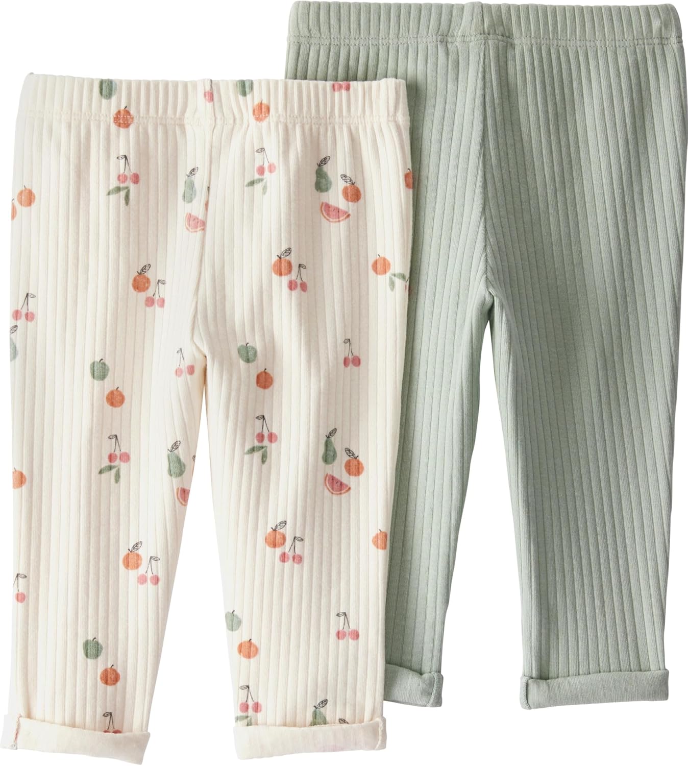 Little Planet Organic Cotton Ribbed Baby Pants 2-Pack