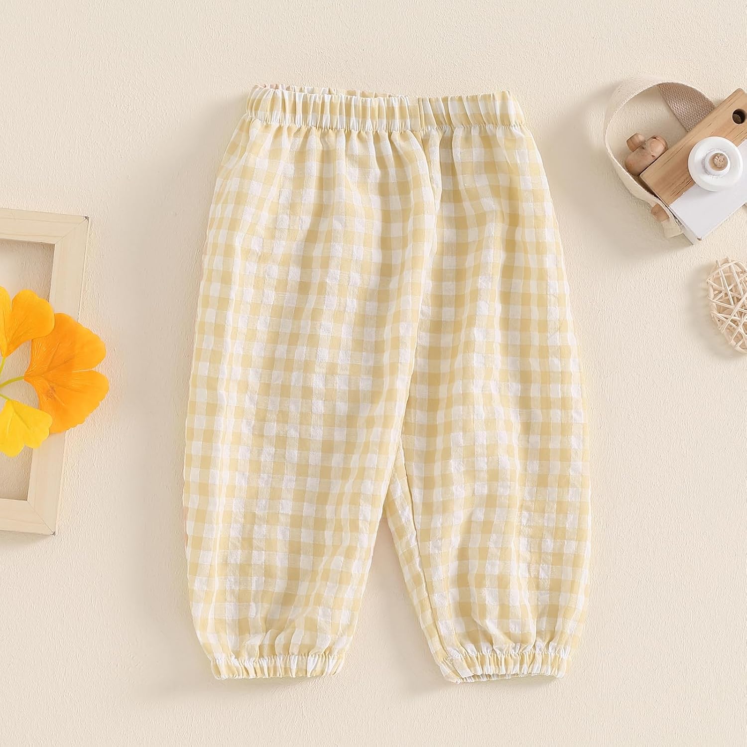 Suolongsama Newborn Baby Gingham Plaid Harem Bloomers Pants