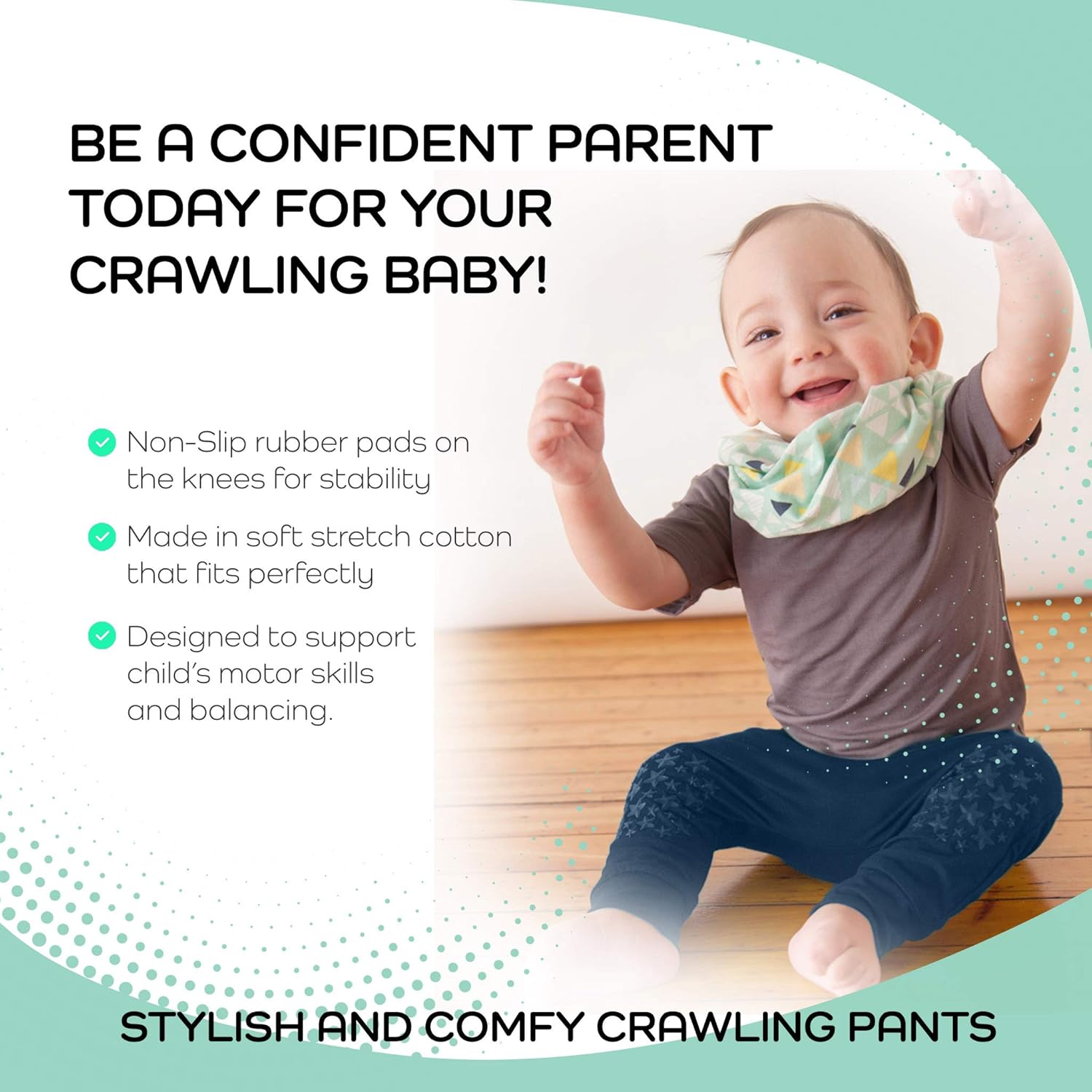 Anti-Slip Harem Pants for Crawling Babies