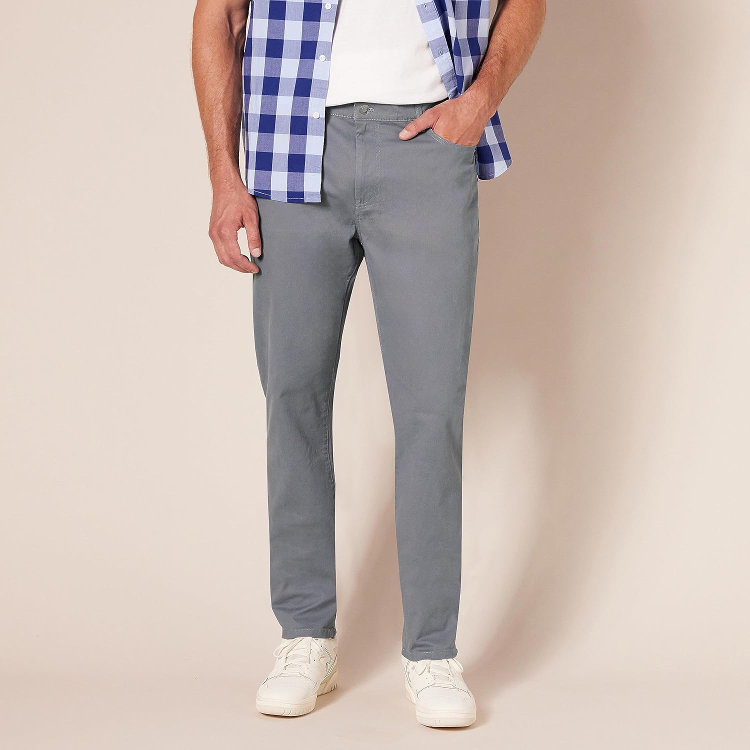 Premium Athletic-Fit Pants Big Tall Stretch Twill Workwear Casual comfy