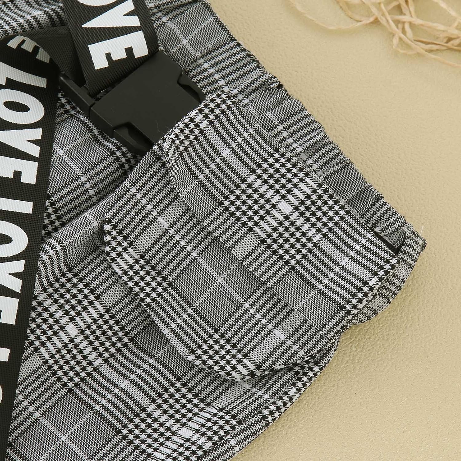Newborn to Toddler Autumn-Winter Optical Ribbed Plaid Outfits for Girls