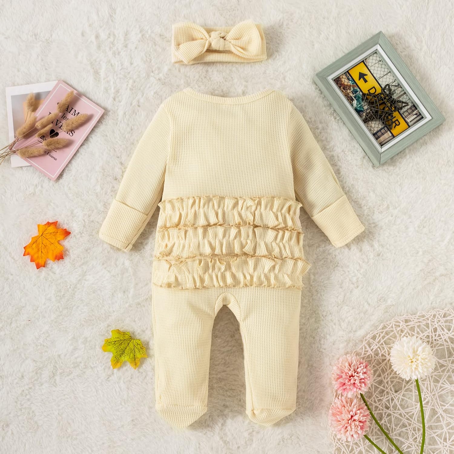 Cute Zipper Pajamas for Baby Girls