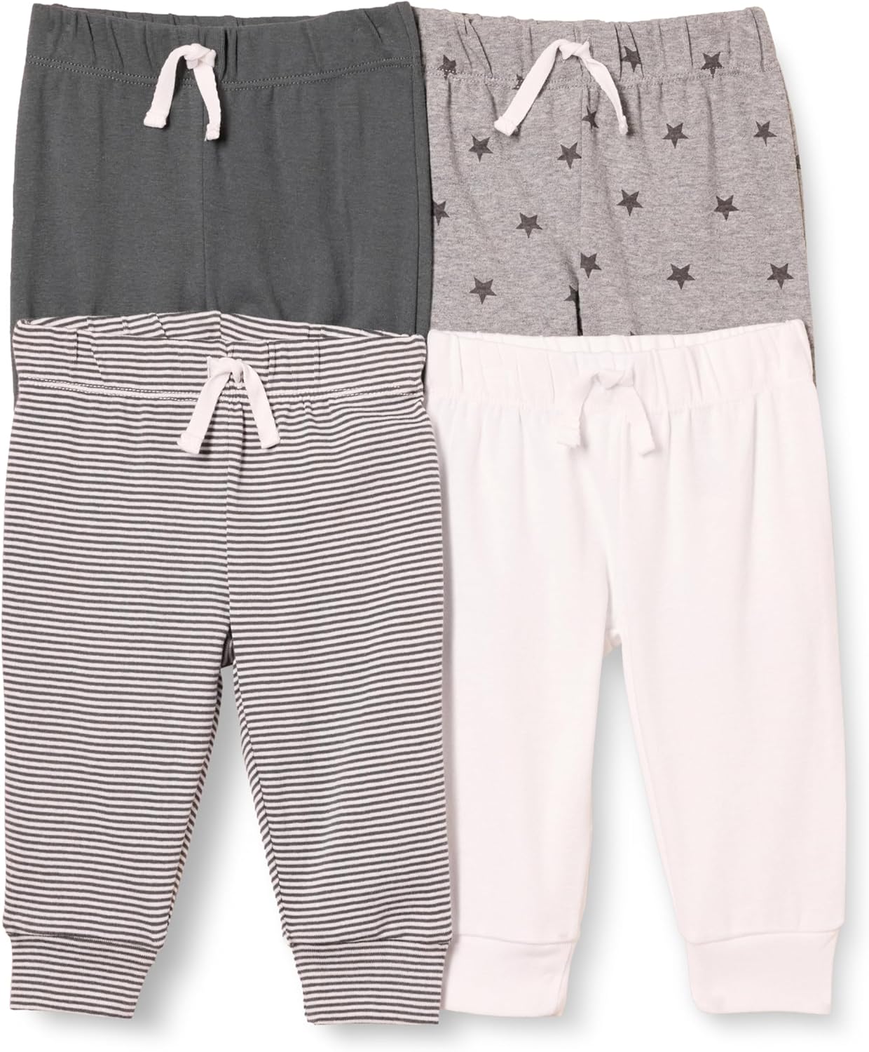 Amazon Essentials Baby Girls Cotton Pull-On Pants Multipack