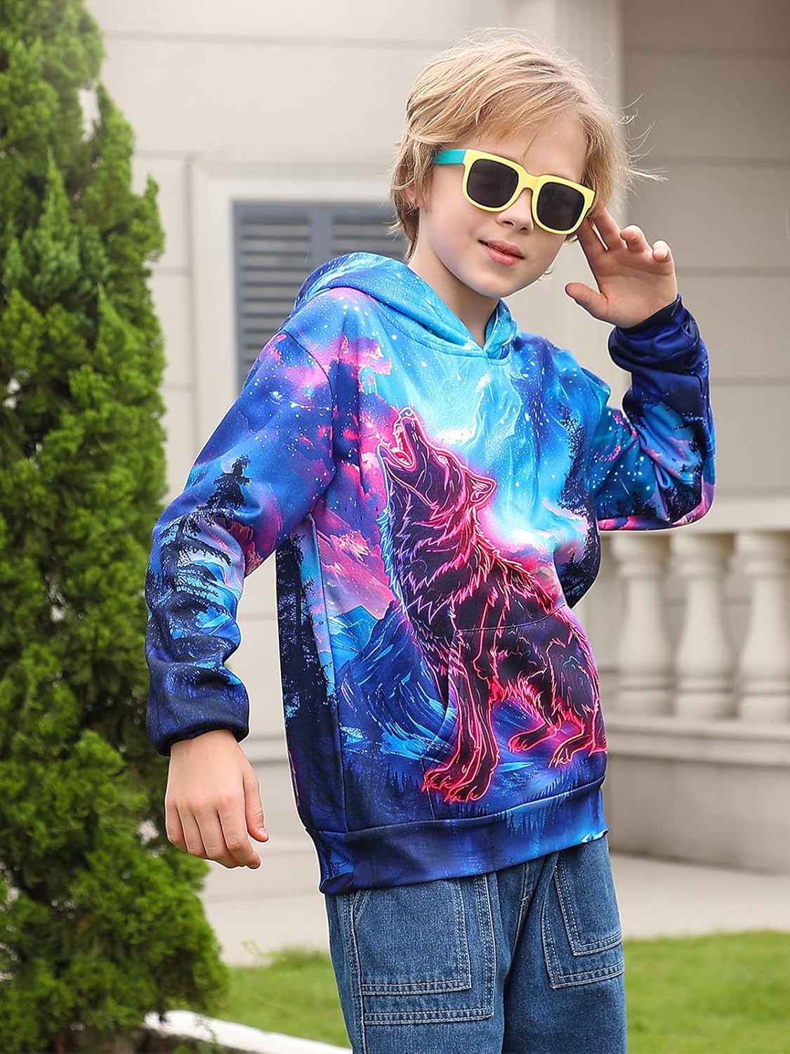 AIDEAONE Boys Girls Fleece Hoodies