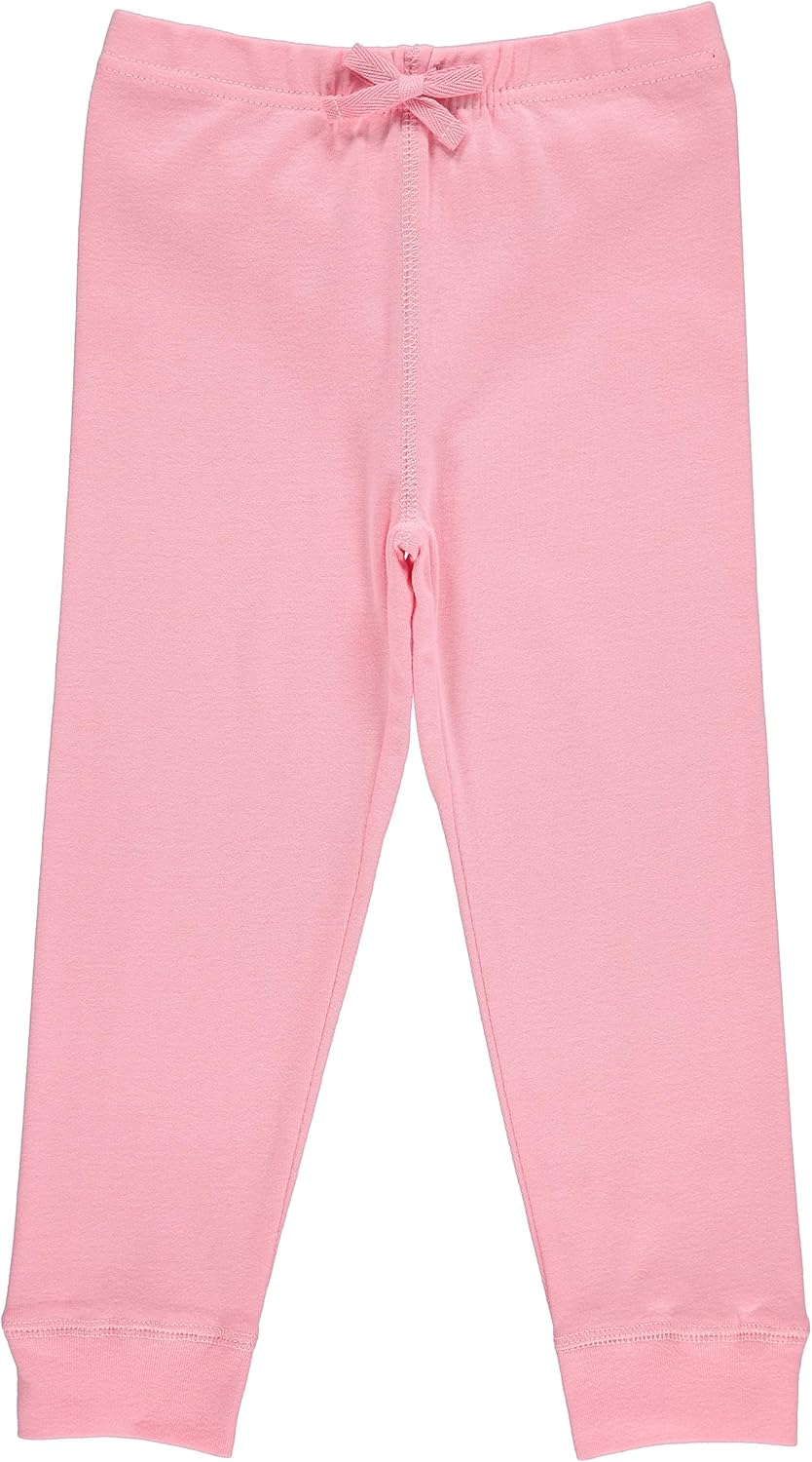 Cudlie 5-Pack Womens BabyToddler Joggers with Ruffled Solid Patterns - Soft and Sustainable