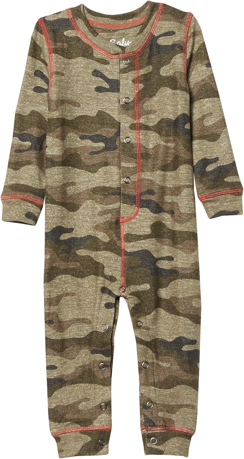 PJ Salvage Long Sleeve Peachy Romper for Baby
