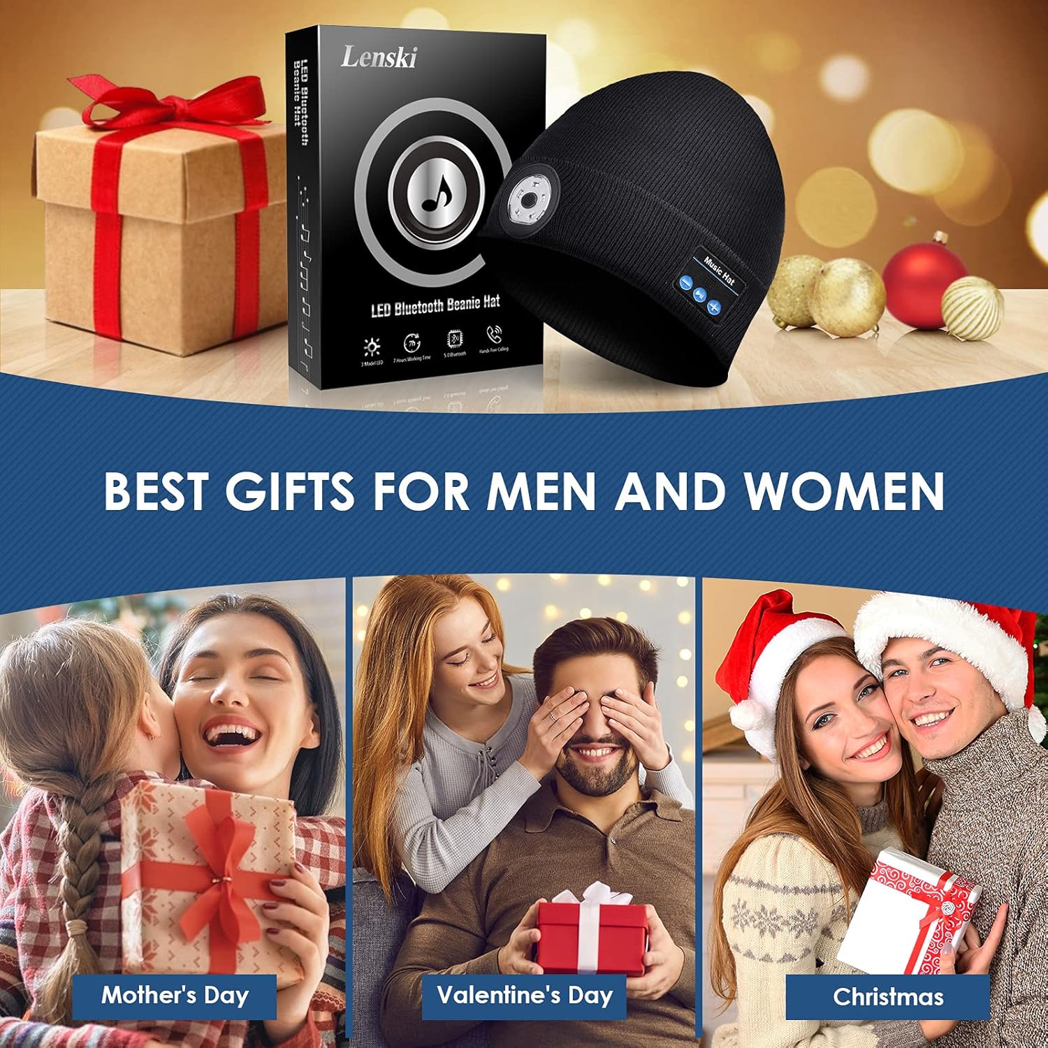 Premium Sound Bluetooth Beanie Hat for Men