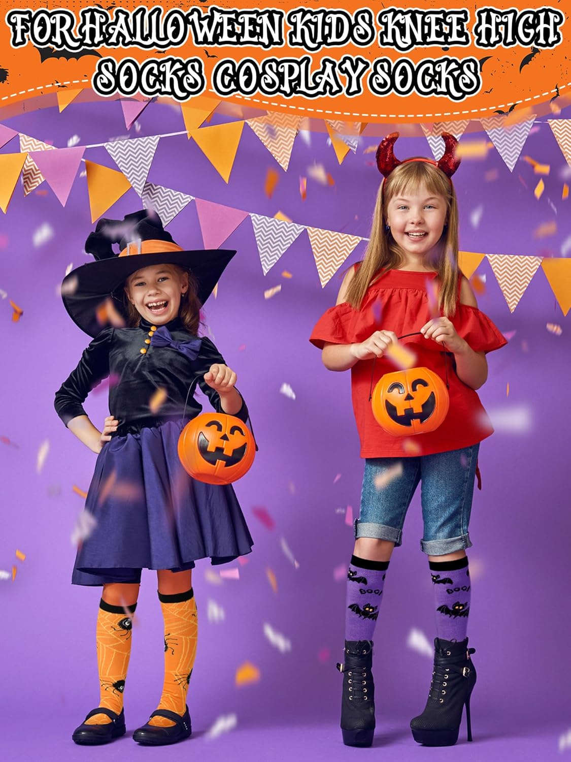 6 Pairs Halloween Socks for Kids Spooky Fun Corner