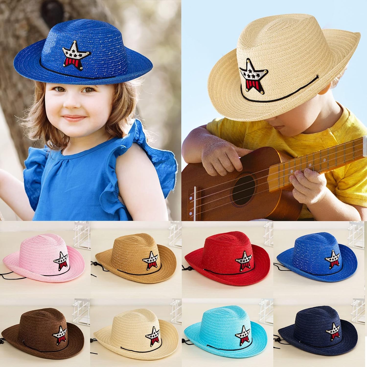 Handmade Boys and Girls Summer Cowpoke Sun Hat