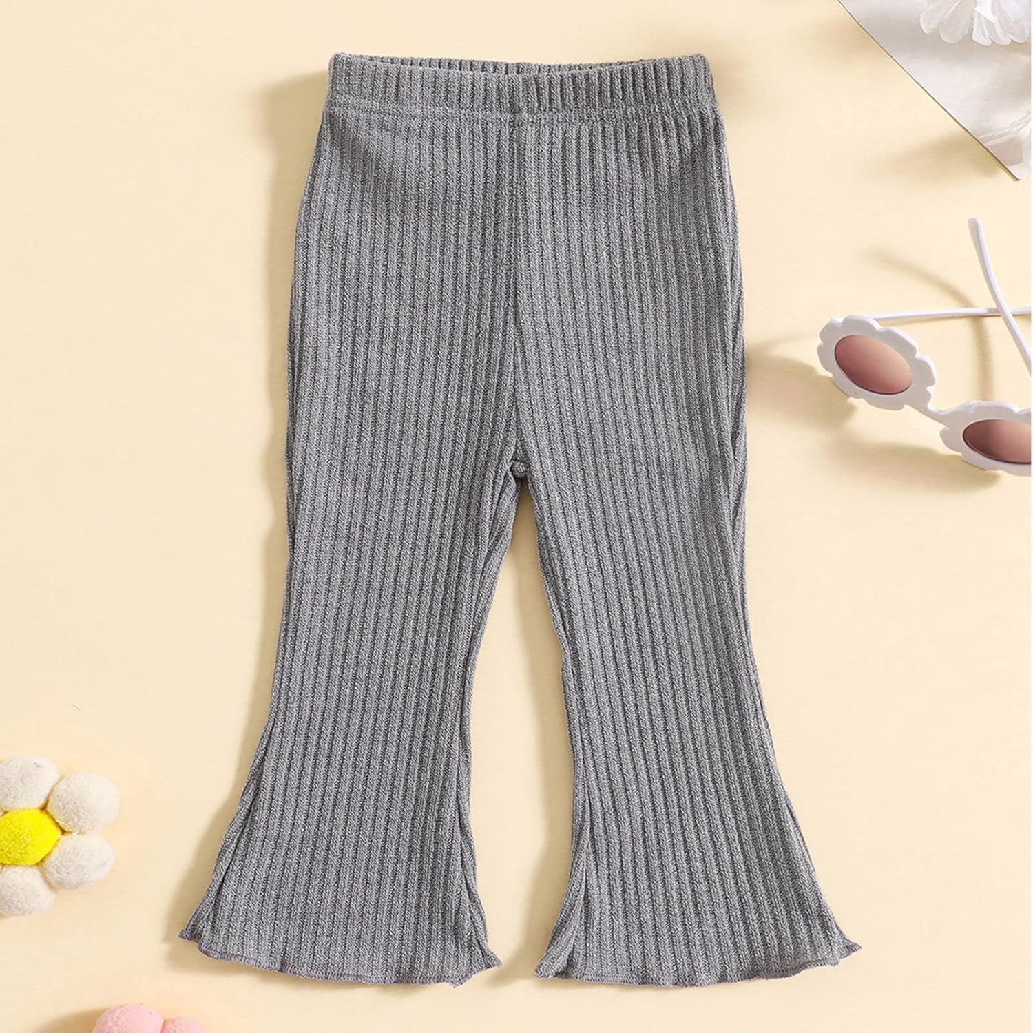 3-Piece Ruffle Flared Baby Pants Set