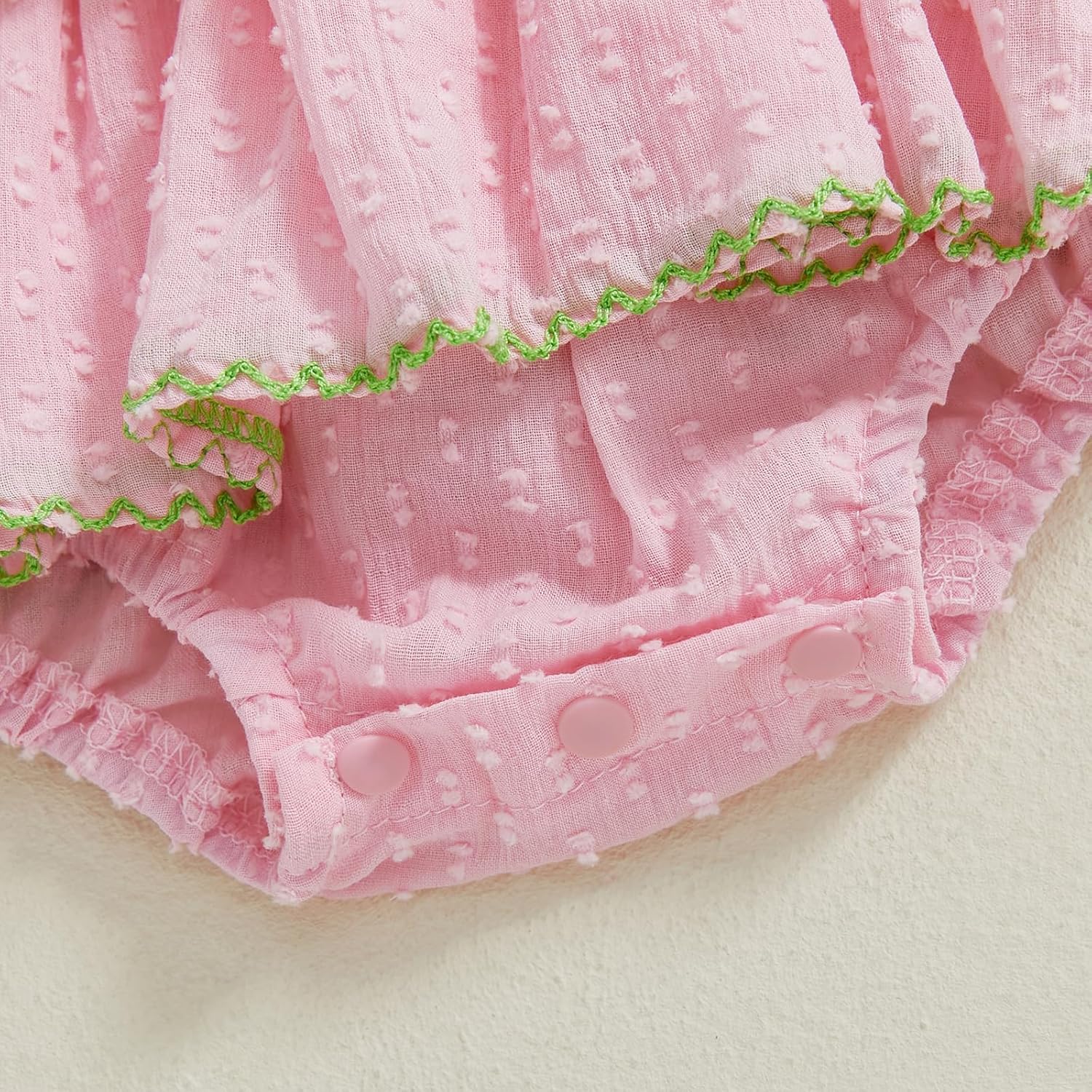 Fun Ruffle Sleeveless Romper Dress for Baby Girls