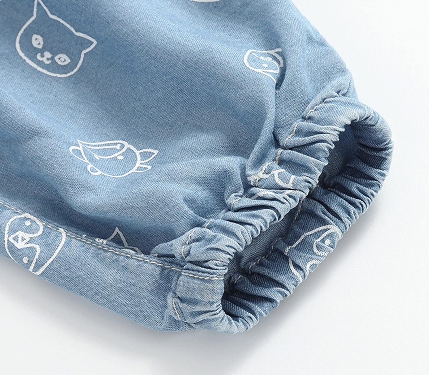 Cute Cartoon Animal Print Elastic Waist Pants for Toddler Boys Girls