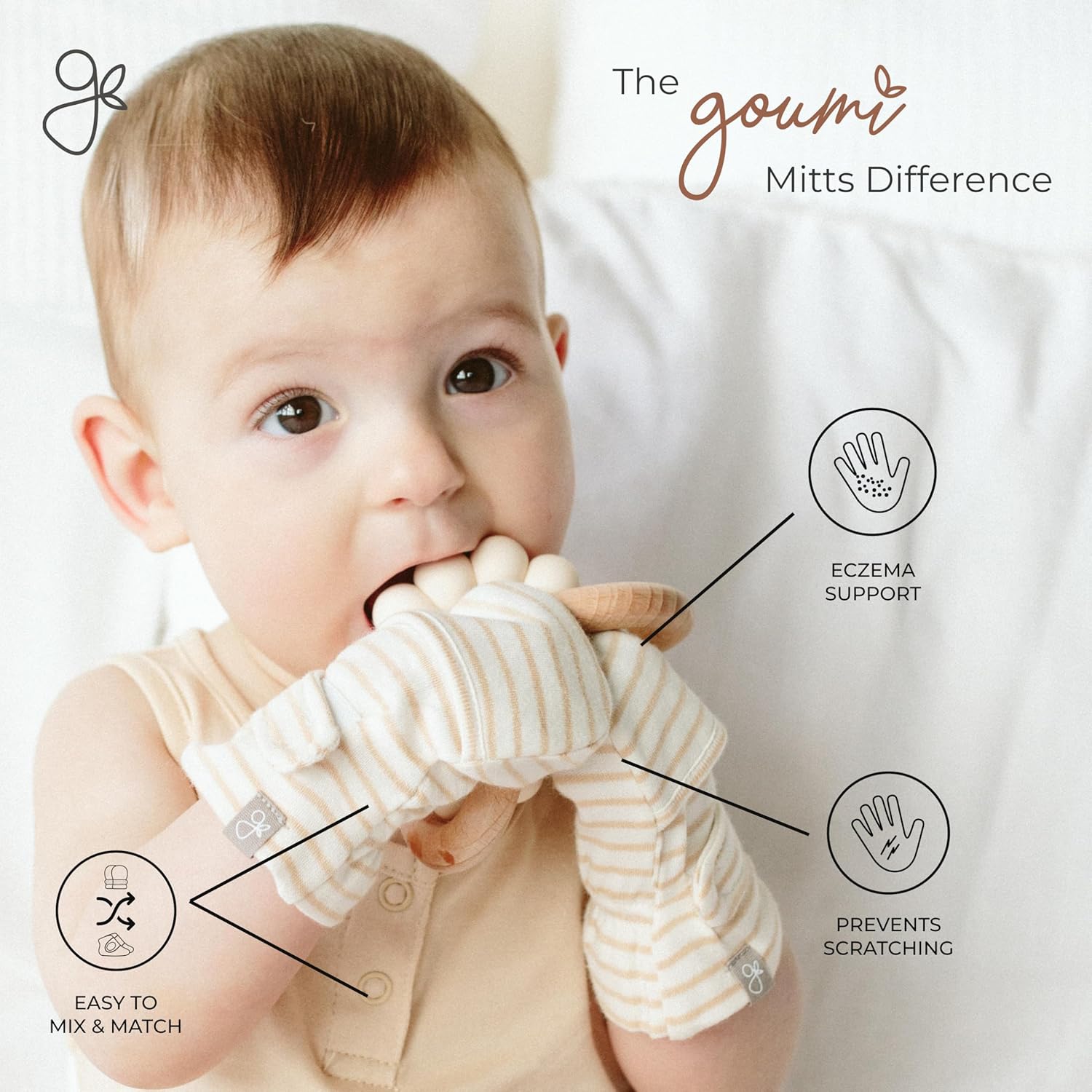 Goumikids Bamboo Cotton Anti-Scratch Mitts