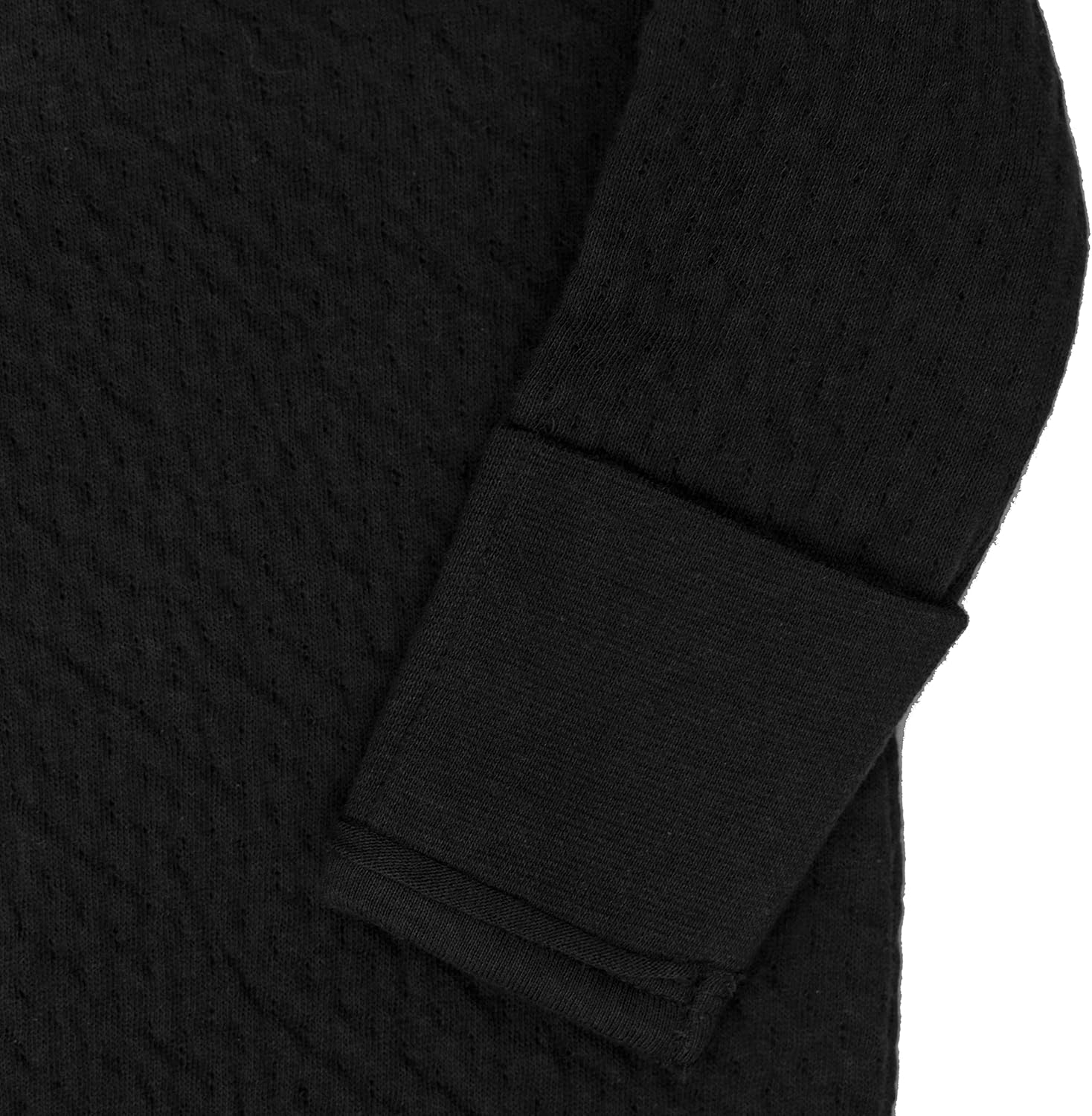 HonestBaby Organic Cotton Matelasse Romper Black Newborn