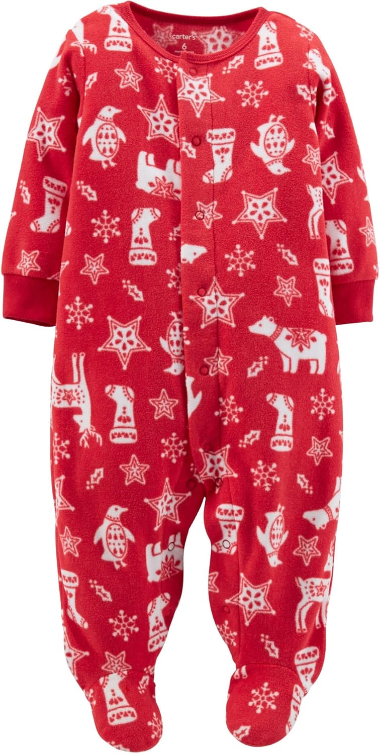 Carters Christmas Sleep N Play Footie - 3 Months