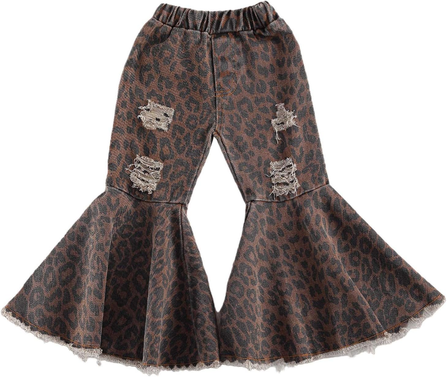 Vohawsa Baby Flare Pants Comfortable Stretchy for Girls Boys