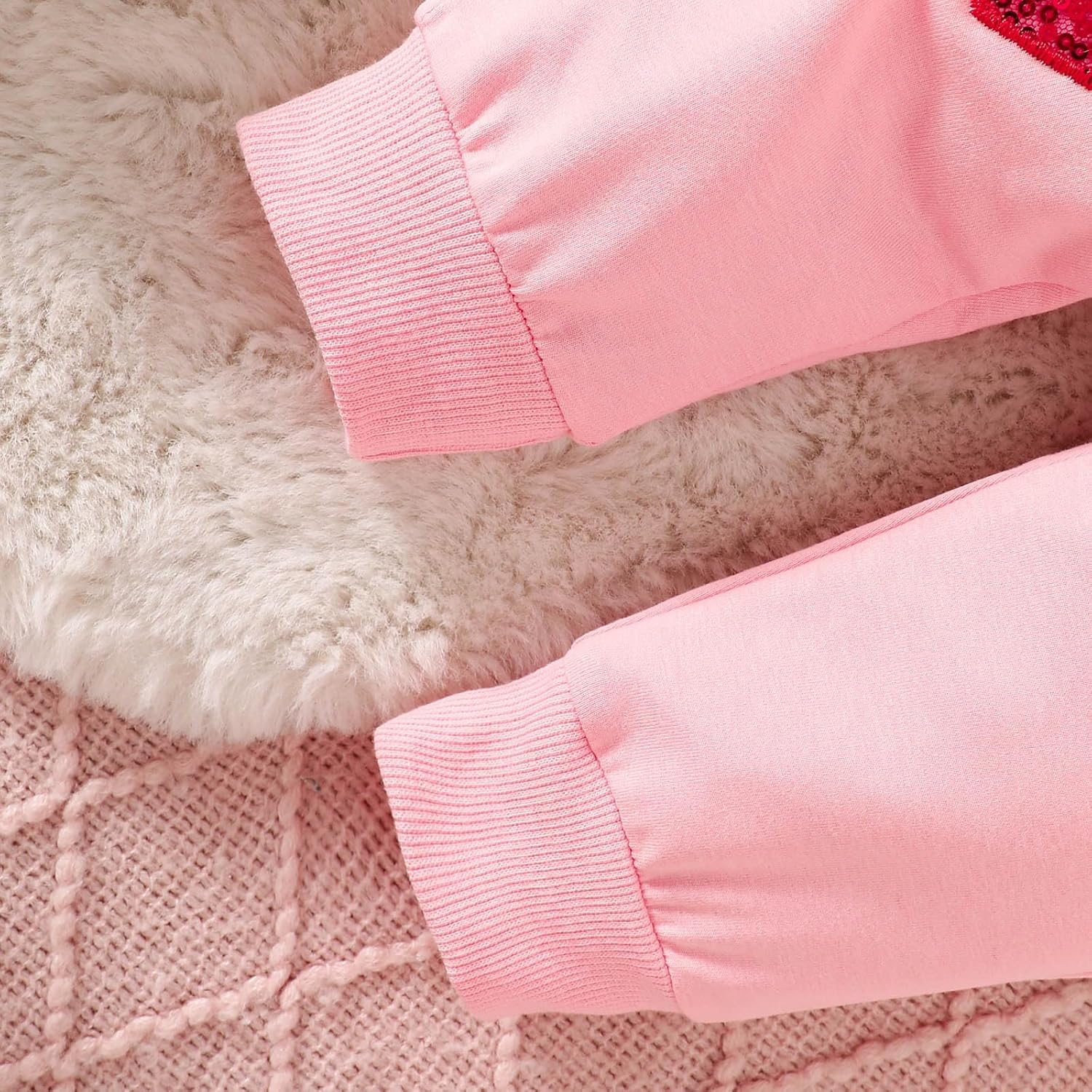 adorable fall valentines day set for baby girls