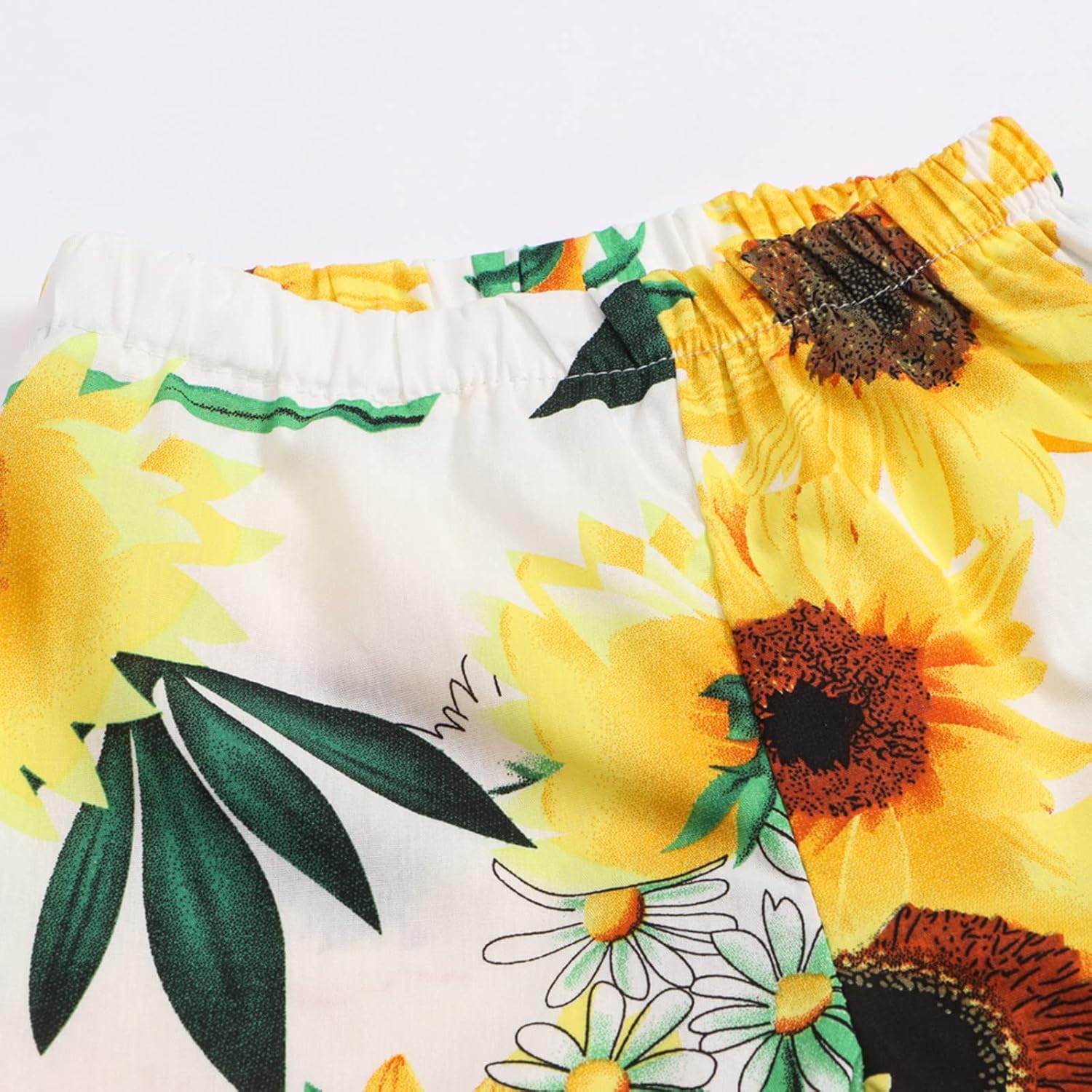 Sunflower Ruffle Fleece Pants Wintry Kids