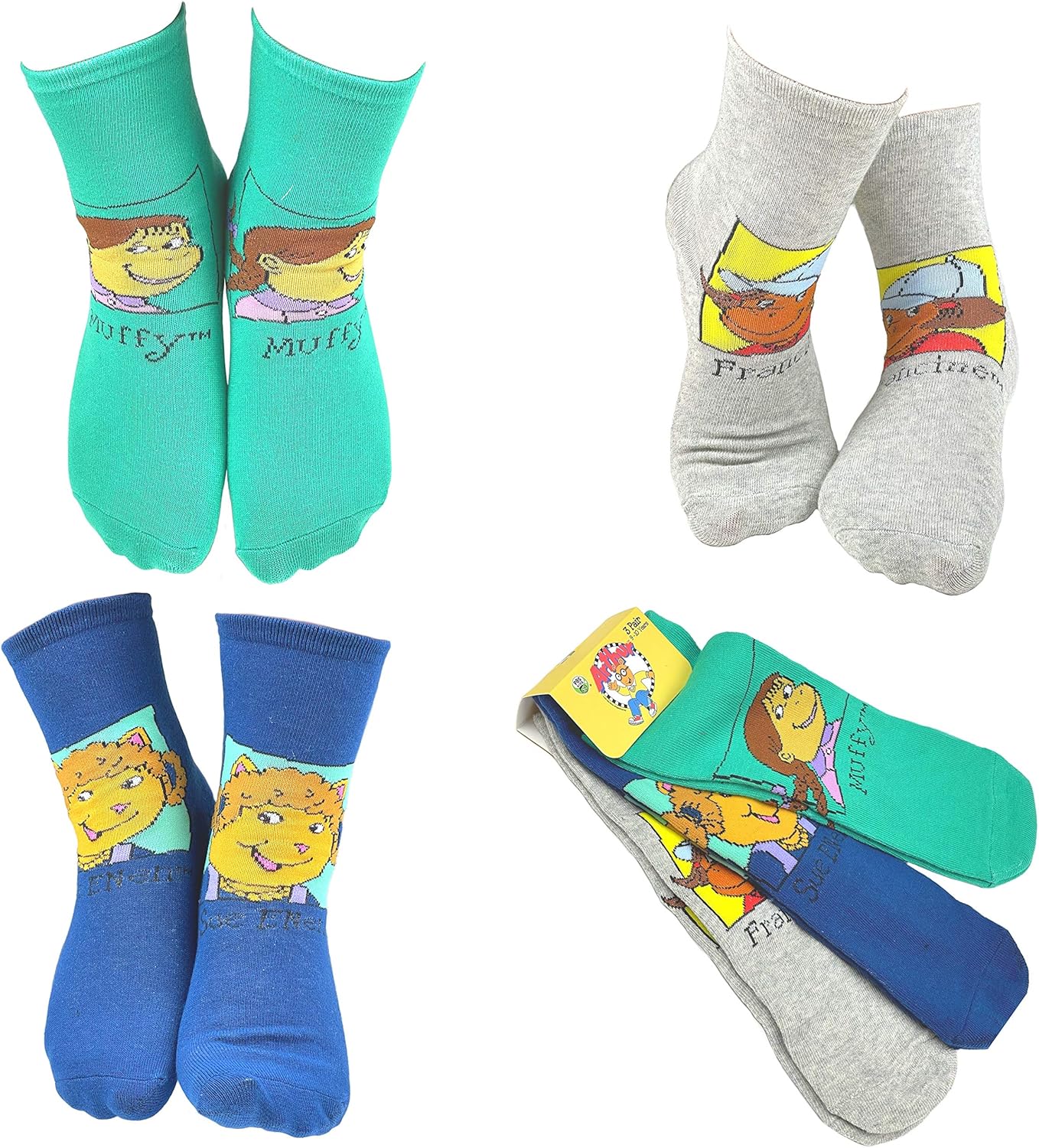 Fun Silly TV Show Pop Girls Cartoon Kids Socks