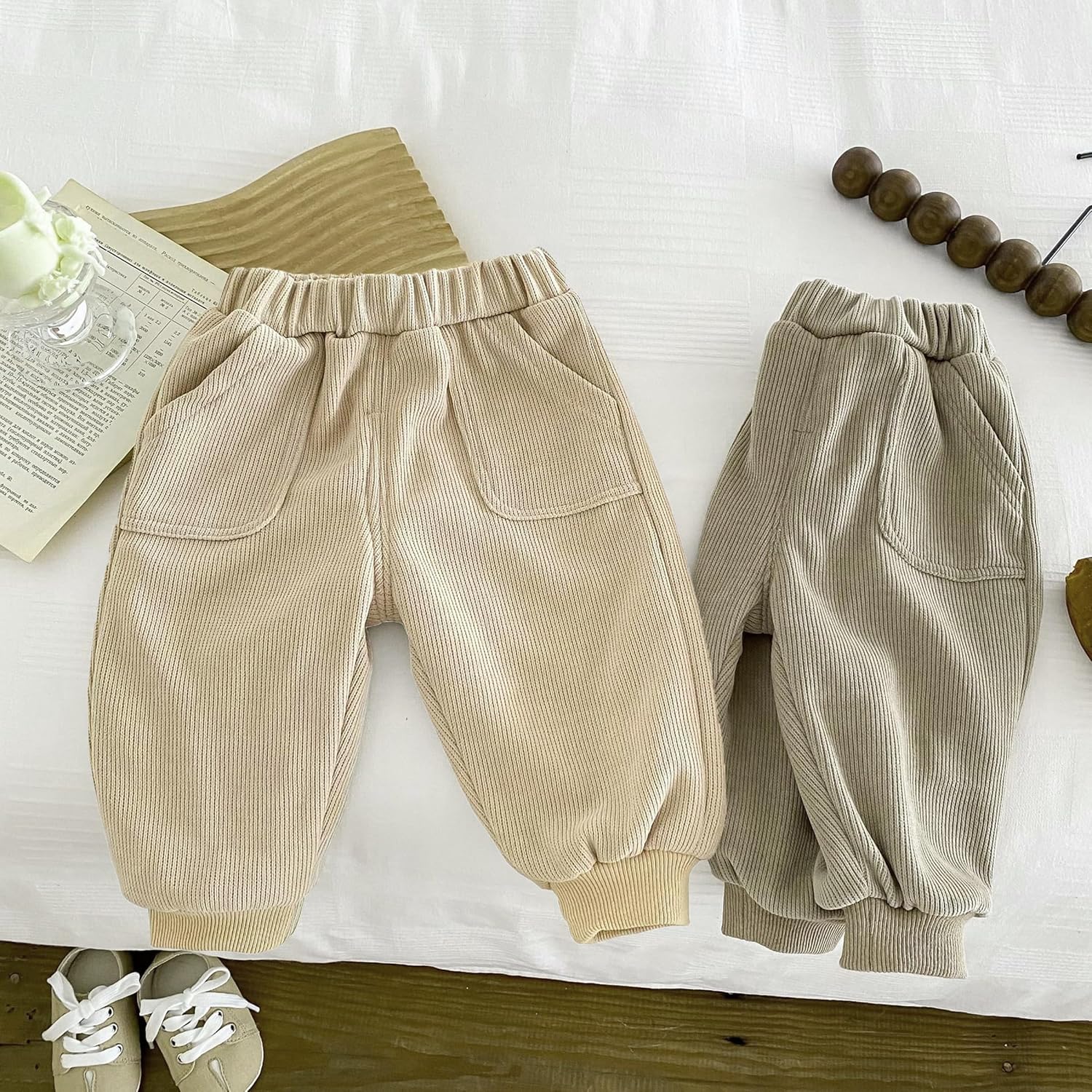 Cozy Thick Bonla Fille Pants for Kids Soft Warm Stylish