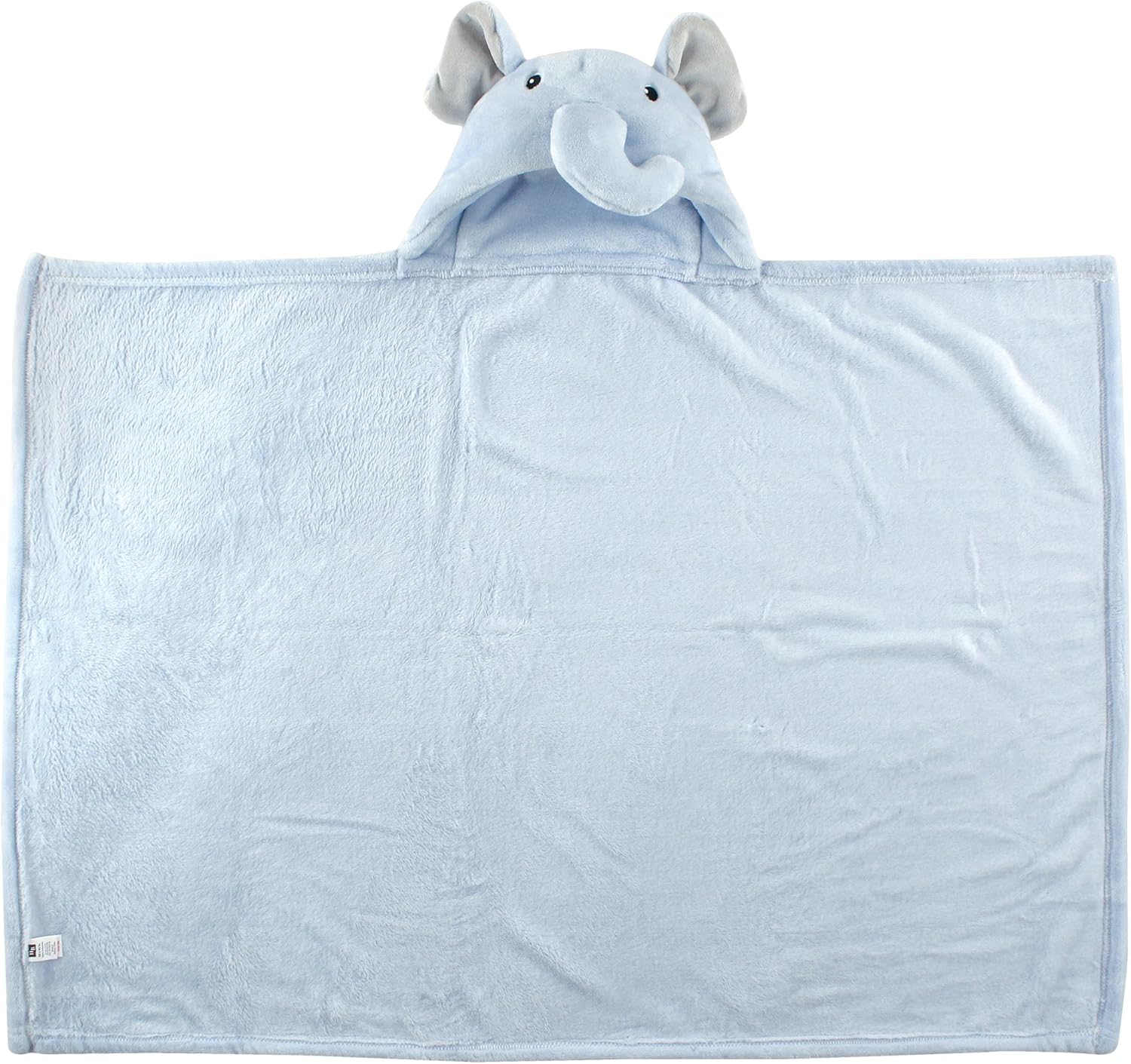 Hudson Baby BABY GIRL PLUSH ELEPHANT HOOKED BLANKET