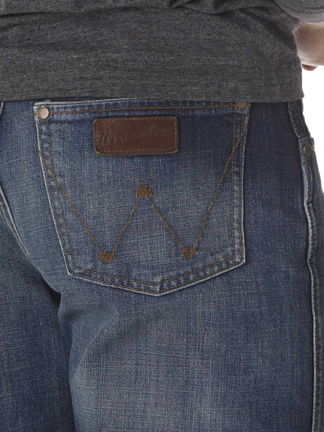 Wrangler Mens Relaxed Fit Bootcut Jeans Retro Style