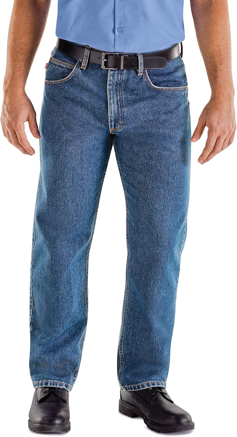Relaxed Fit Denim Pants Men