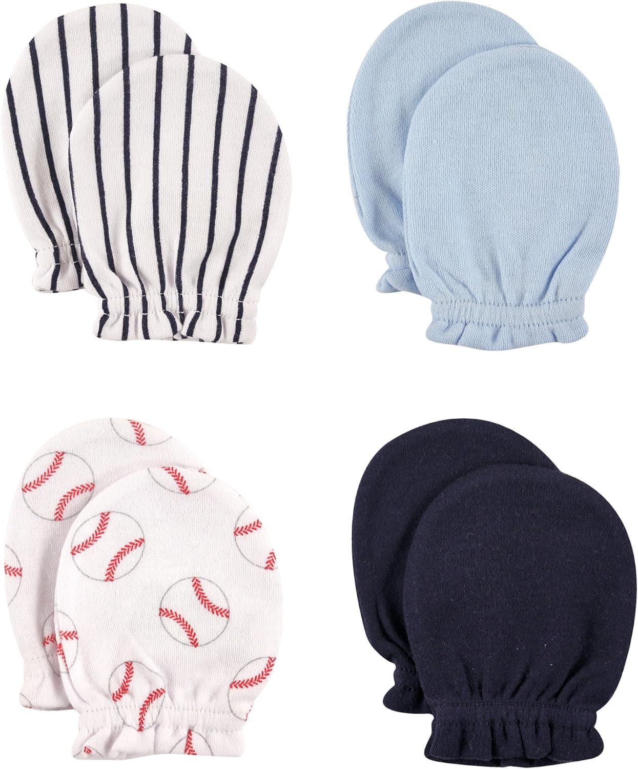Luvable Friends Unisex Baby Cotton Scratch Mittens - Soft Comfortable