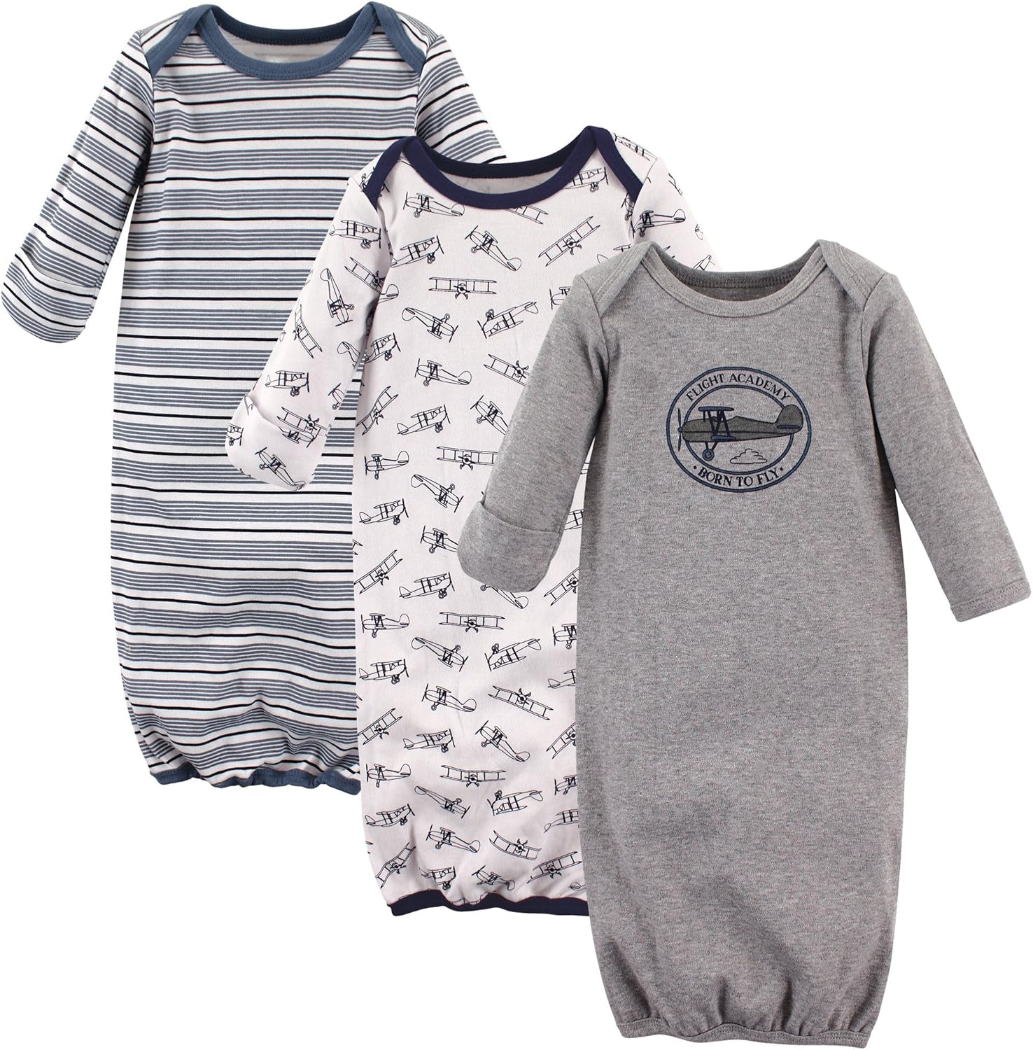 Hudson Baby Baby Girls 100 Cotton Gowns