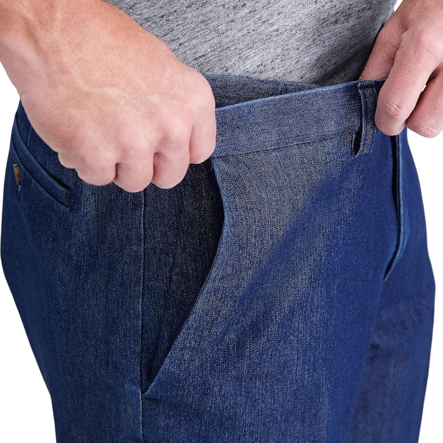 Haggar Mens Denim Trouser Pants
