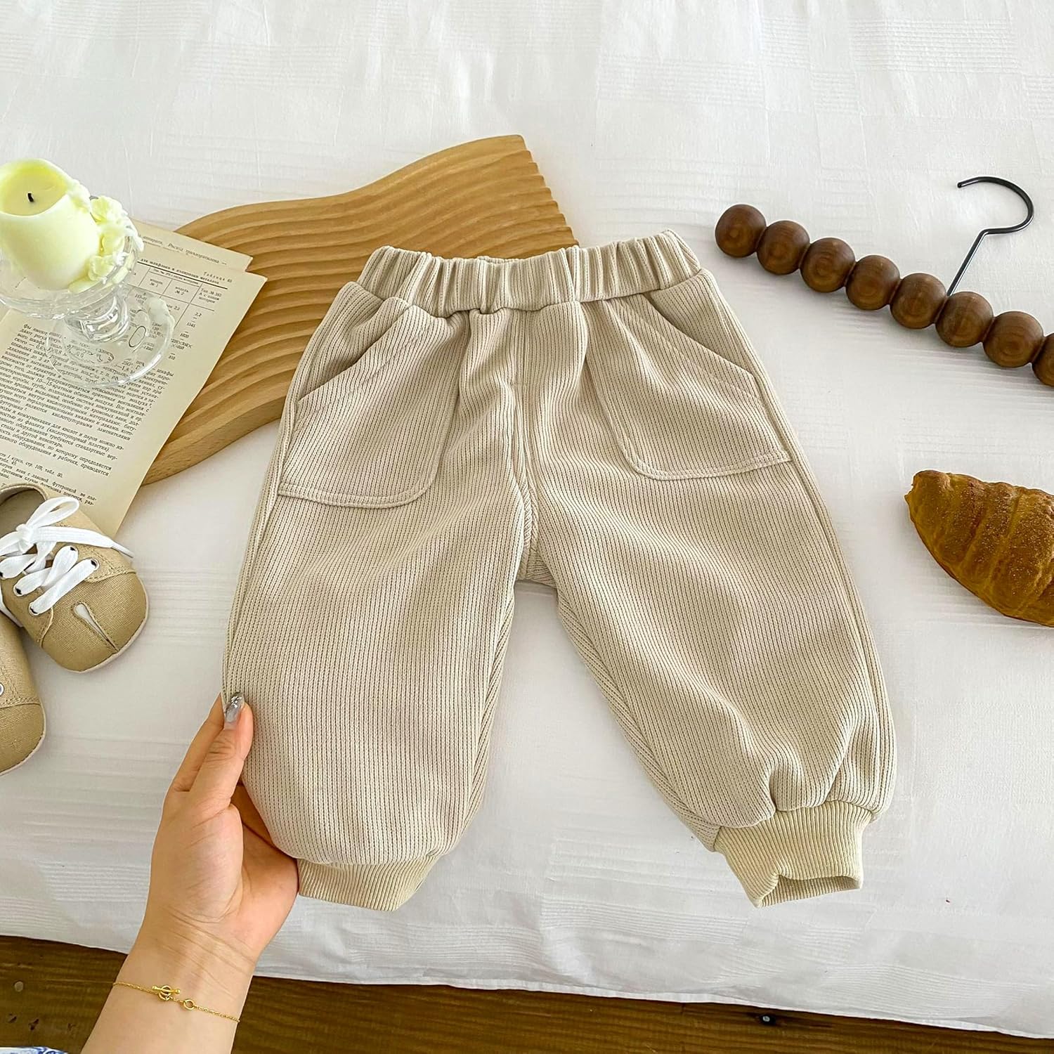 Cozy Thick Bonla Fille Pants for Kids Soft Warm Stylish